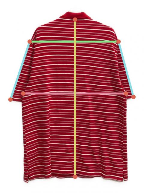 25ss Martine Rose パワーショルダーポロシャツ Martine Rose (マーティンローズ) SS26 S/S T-SHIRT POLOSHIRT / BLUE