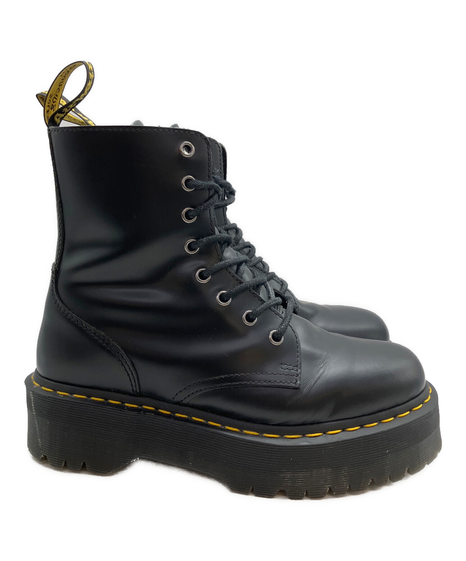 【タグなし未使用】Dr. Martens ブラックレザー　ブーツ8ホール UK6 中古・古着通販】Dr.Martens (ドクターマーチン) 8ホールブーツ