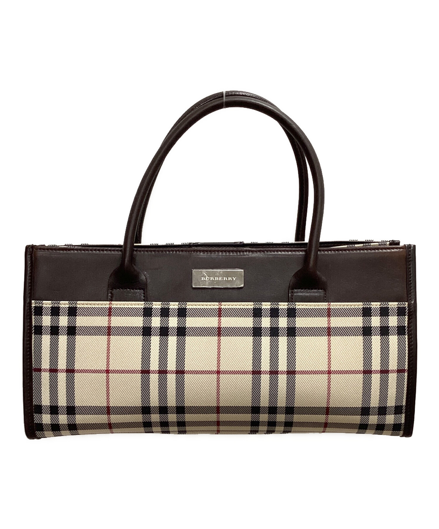中古・古着通販】BURBERRY (バーバリー) ノバチェック ハンドバッグ