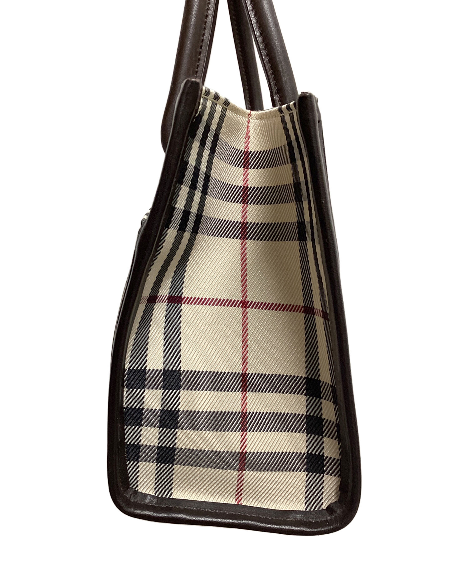 バーバーリーノバチェック柄ハンドバッグ（値下） 中古・古着通販】BURBERRY (バーバリー) ノバチェック ハンドバッグ