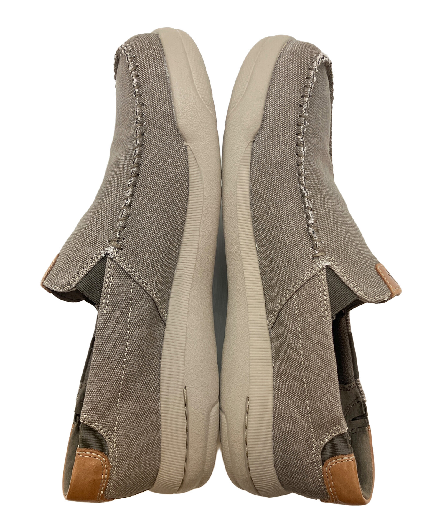 中古・古着通販】CLARKS (クラークス) スリッポン グレー サイズ:SIZE 