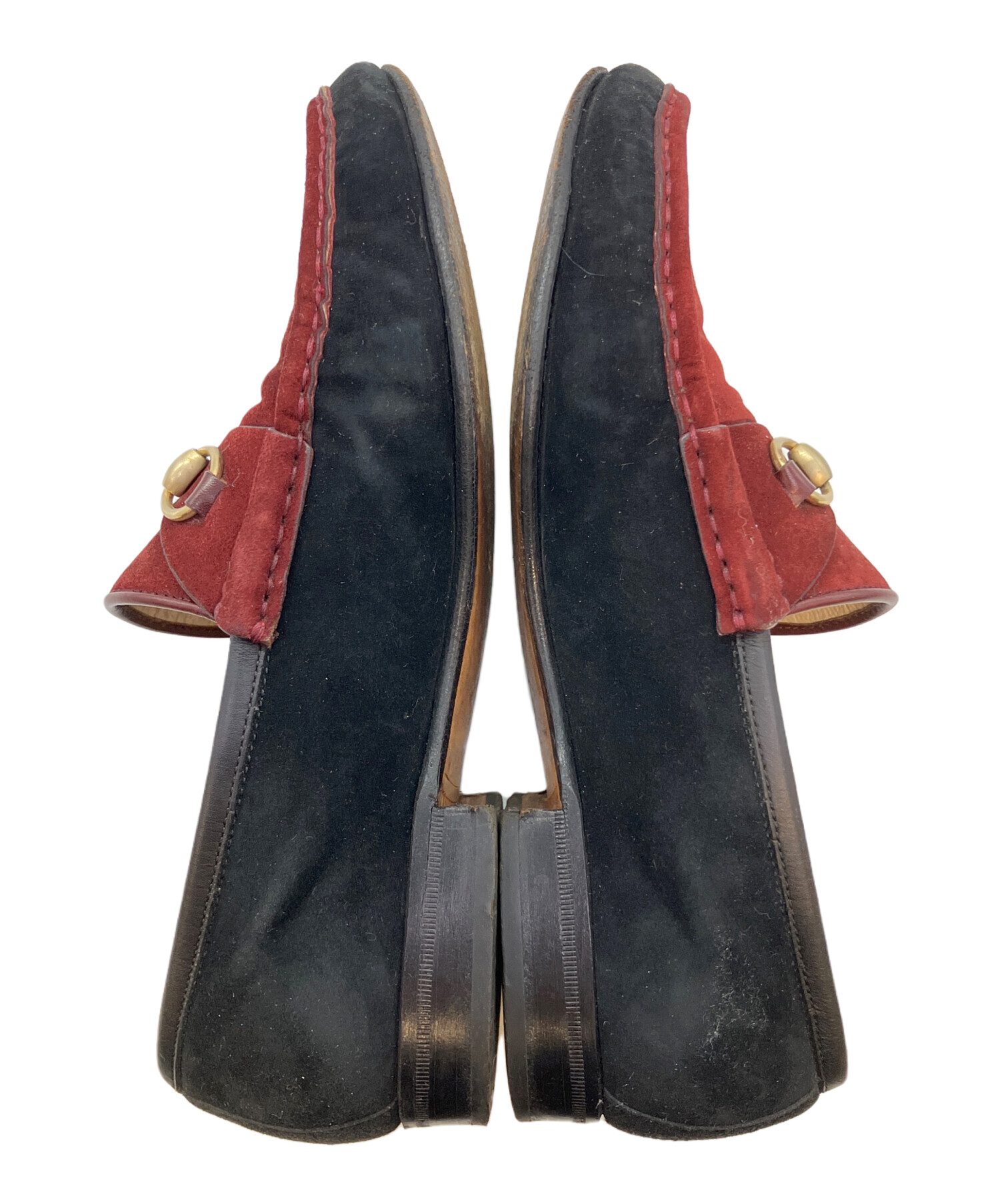 GUCCI グッチ　ローファー　バーガンディ ボルドー 中古・古着通販】GUCCI (グッチ) ビットローファー ボルドー×ブラック