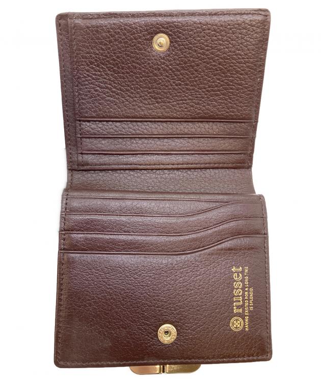 中古・古着通販】russet (ラシット) 2つ折り財布 パープル×ボルドー