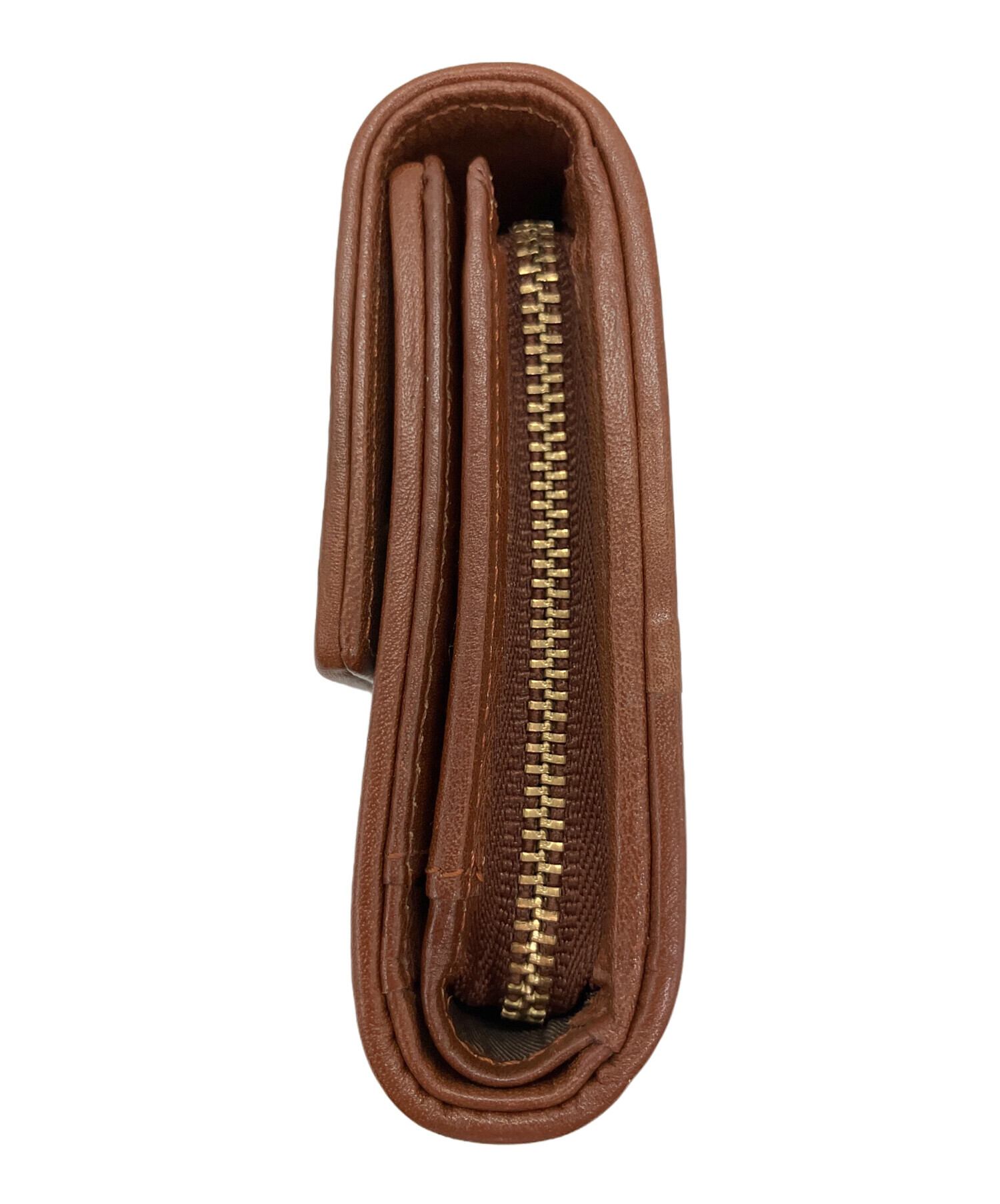 中古・古着通販】russet (ラシット) 3つ折り財布 ブラウン 未使用品 中古・古着通販】russet (ラシット) 3つ折り財布 ブラウン 未使用品