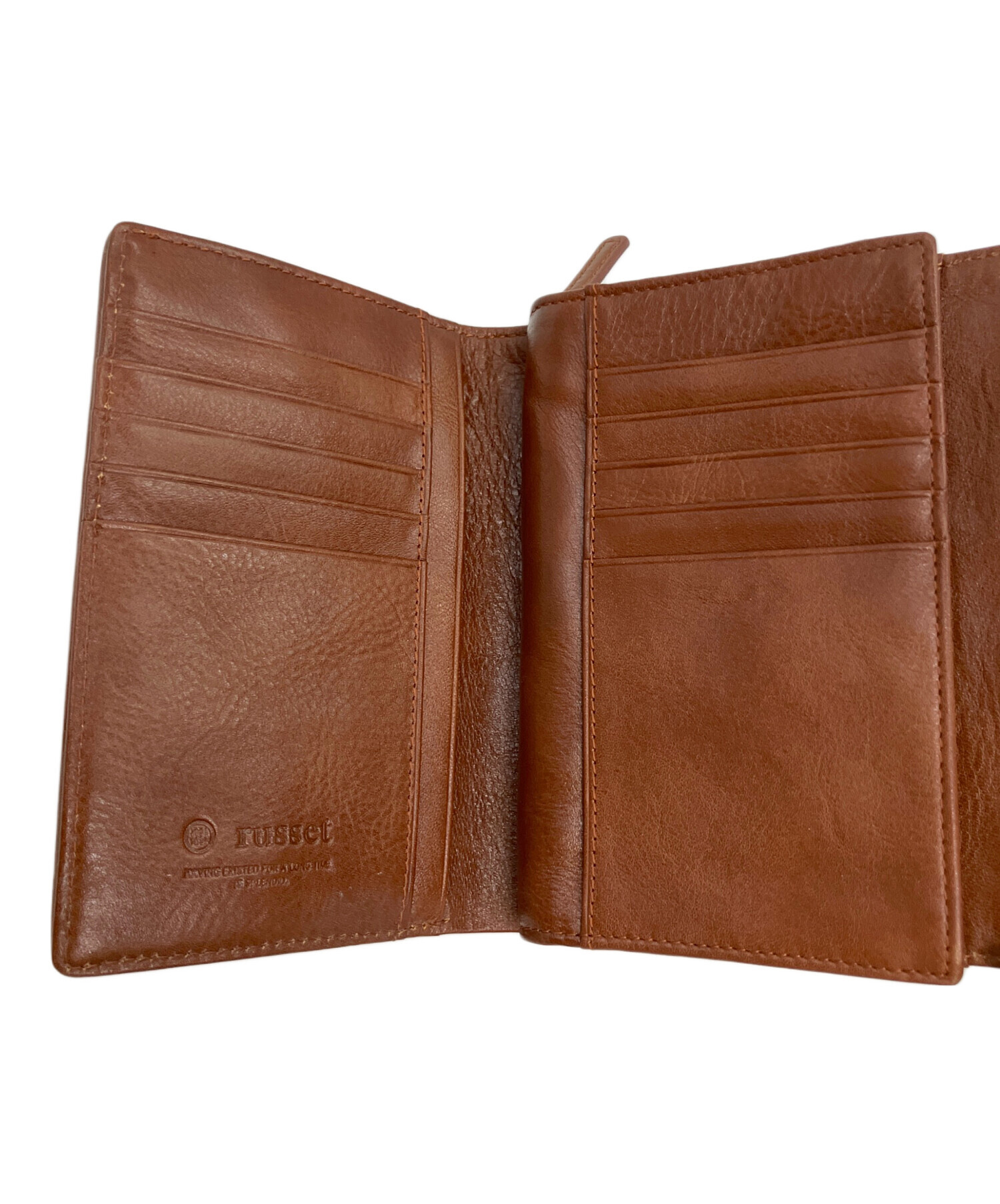 中古・古着通販】russet (ラシット) 3つ折り財布 ブラウン 未使用品