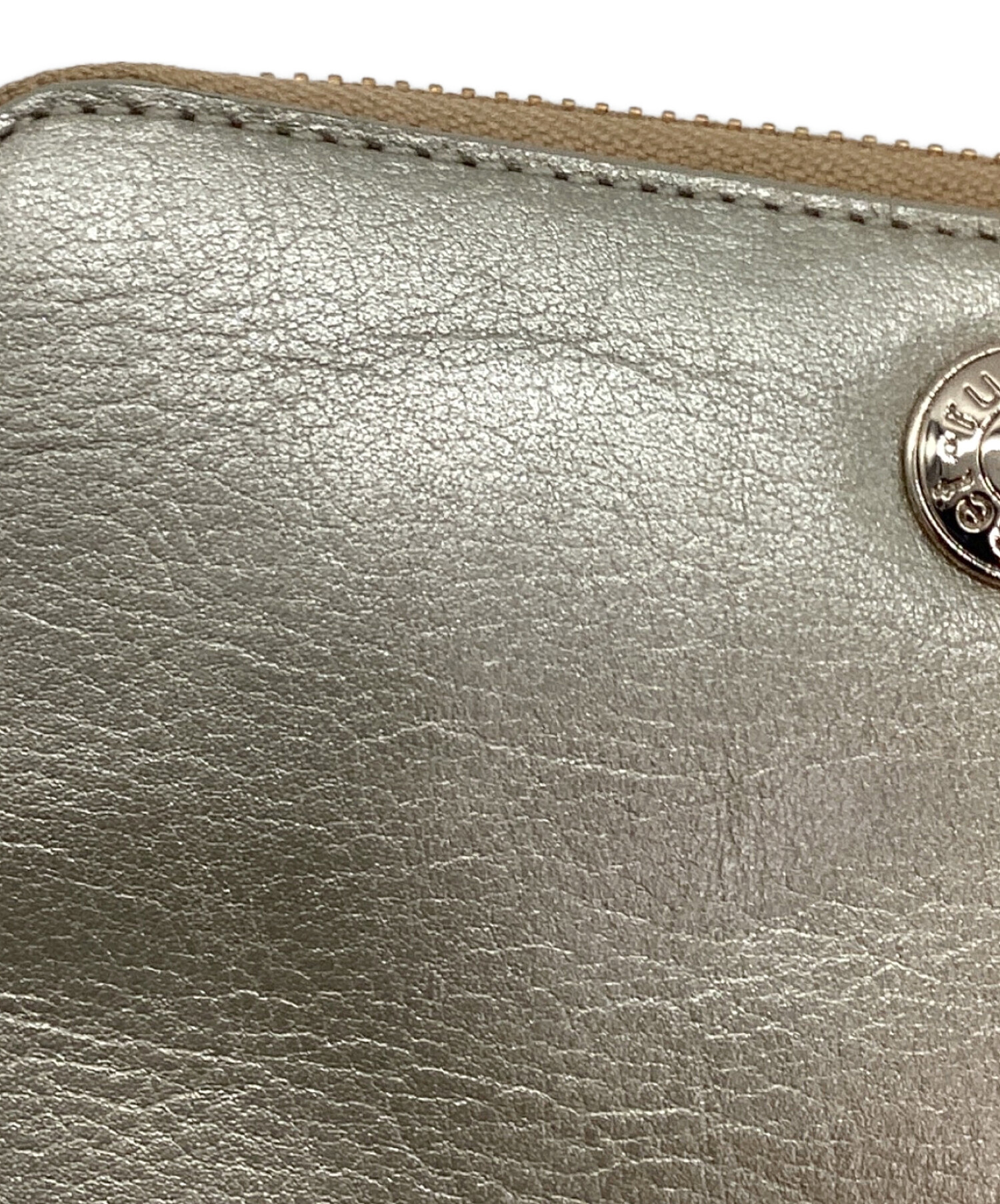 中古・古着通販】russet (ラシット) ジップウォレット ゴールド 