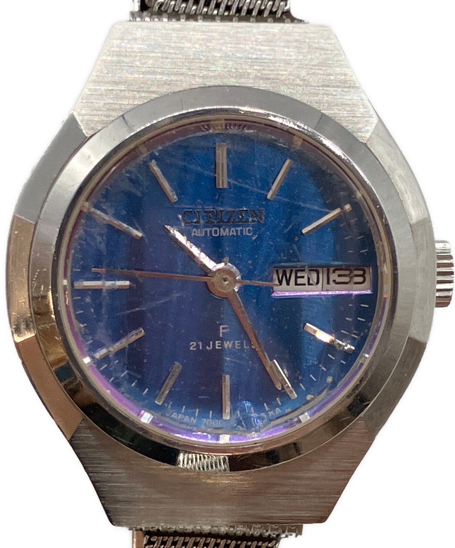 屋宜　 古い腕時計　CITIZEN 等　男女腕時計等　7個 中古・古着通販】CITIZEN (シチズン) F 7000 腕時計 ネイビー