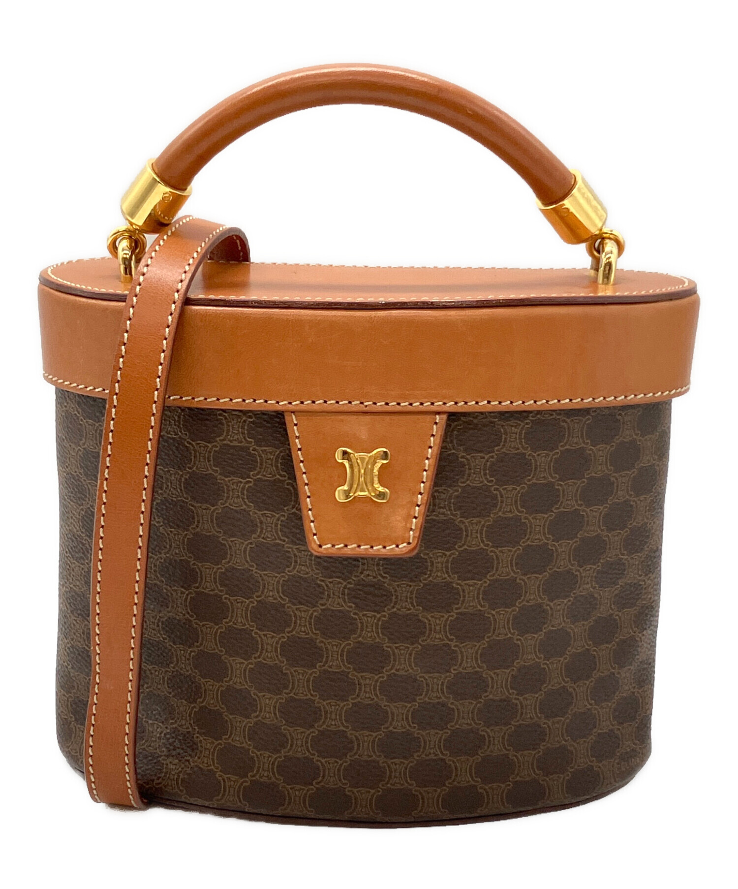 専用★CELINE バニティ大 セカンドバッグ マカダム★145 中古・古着通販】CELINE (セリーヌ) マカダム バニティバッグ 2WAY