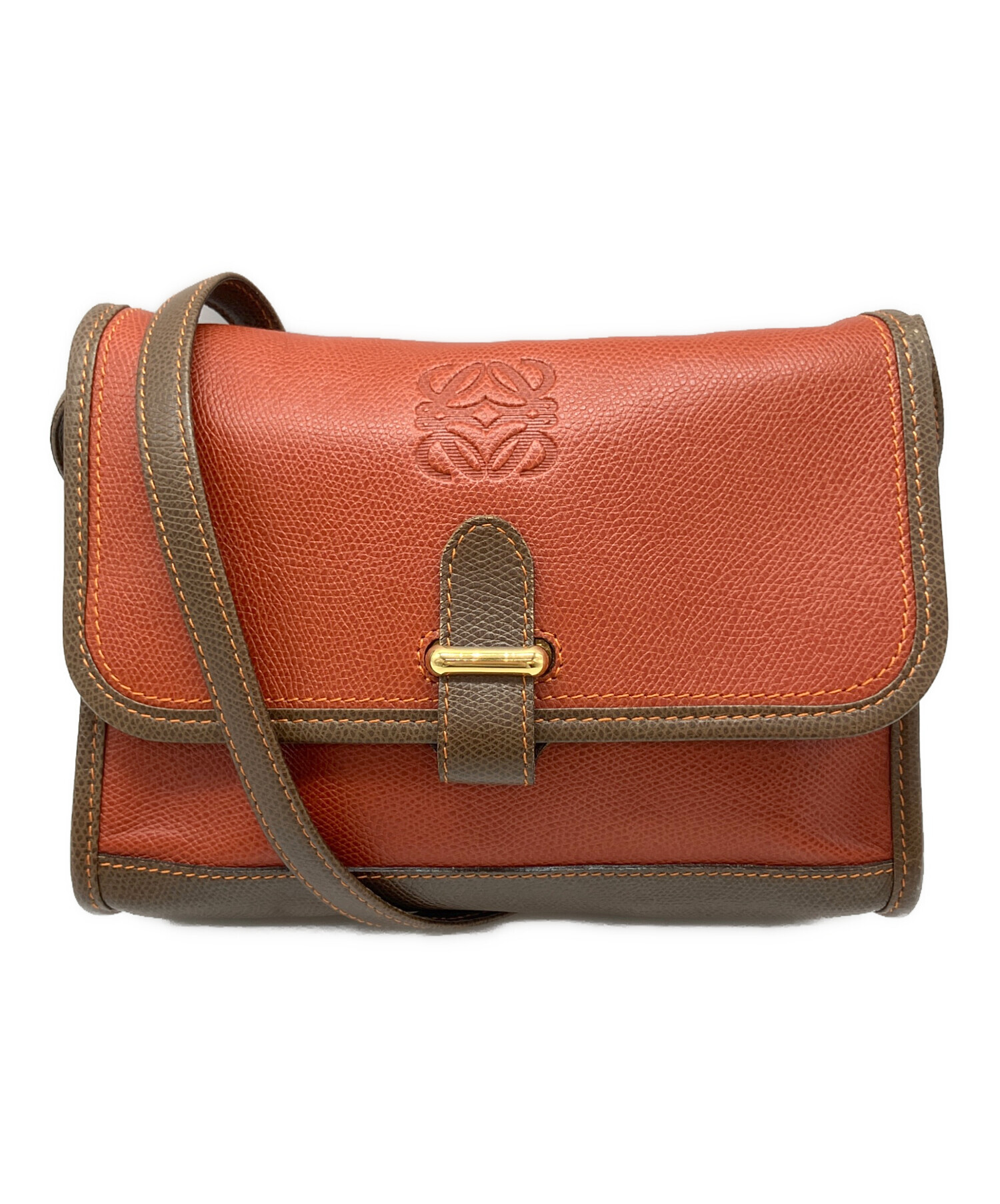 中古・古着通販】LOEWE (ロエベ) アナグラム レザーショルダーバッグ 中古・古着通販】LOEWE (ロエベ) アナグラム レザーショルダーバッグ
