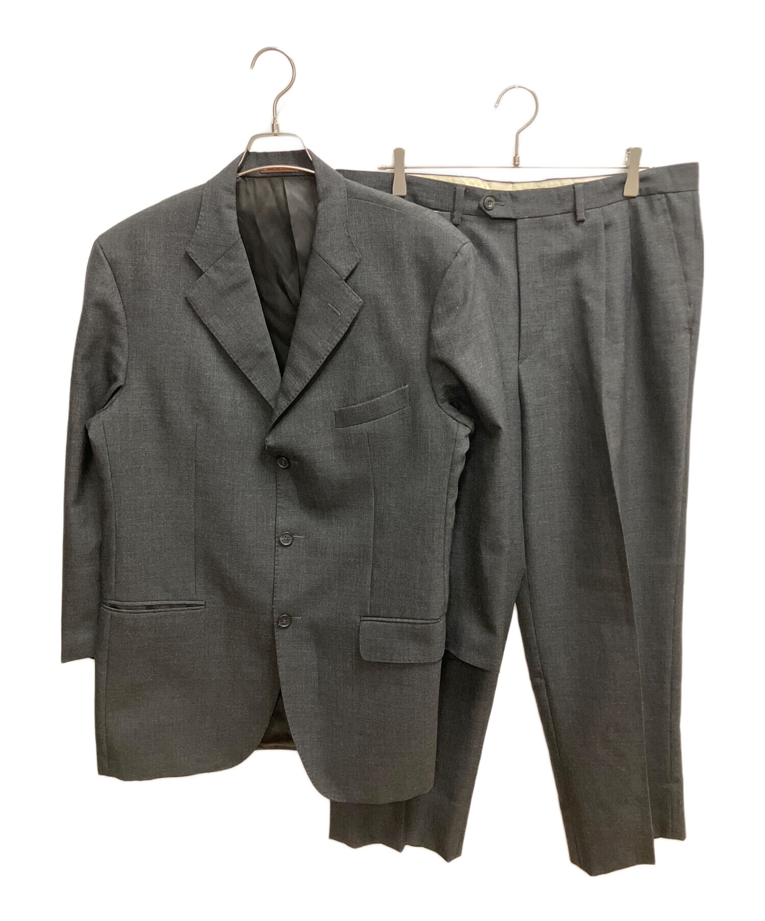 【美品】ETRO エトロ スーツ セットアップ 54 メンズ XXL相当 中古・古着通販】ETRO (エトロ) セットアップスーツ ブラック サイズ
