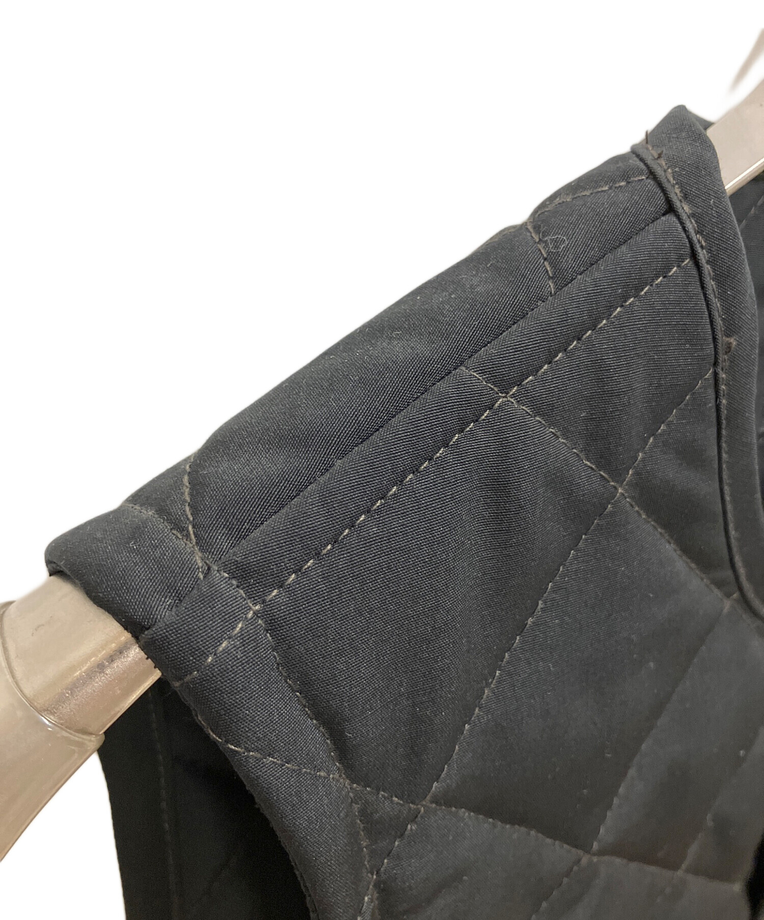 中古・古着通販】Schott (ショット) QUILTING WORK VEST ブラック