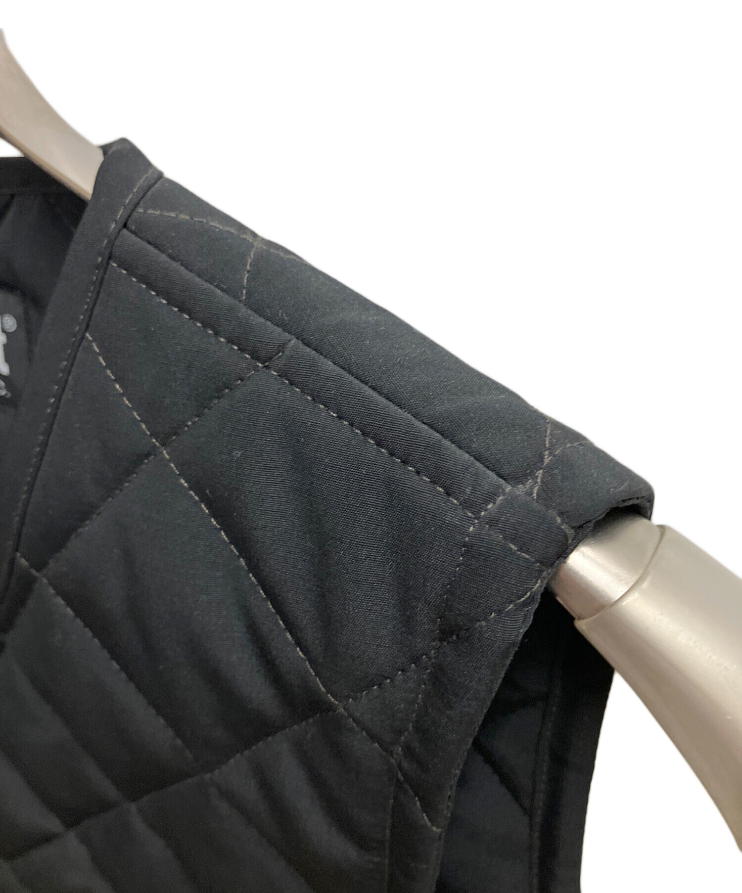 中古・古着通販】Schott (ショット) QUILTING WORK VEST ブラック