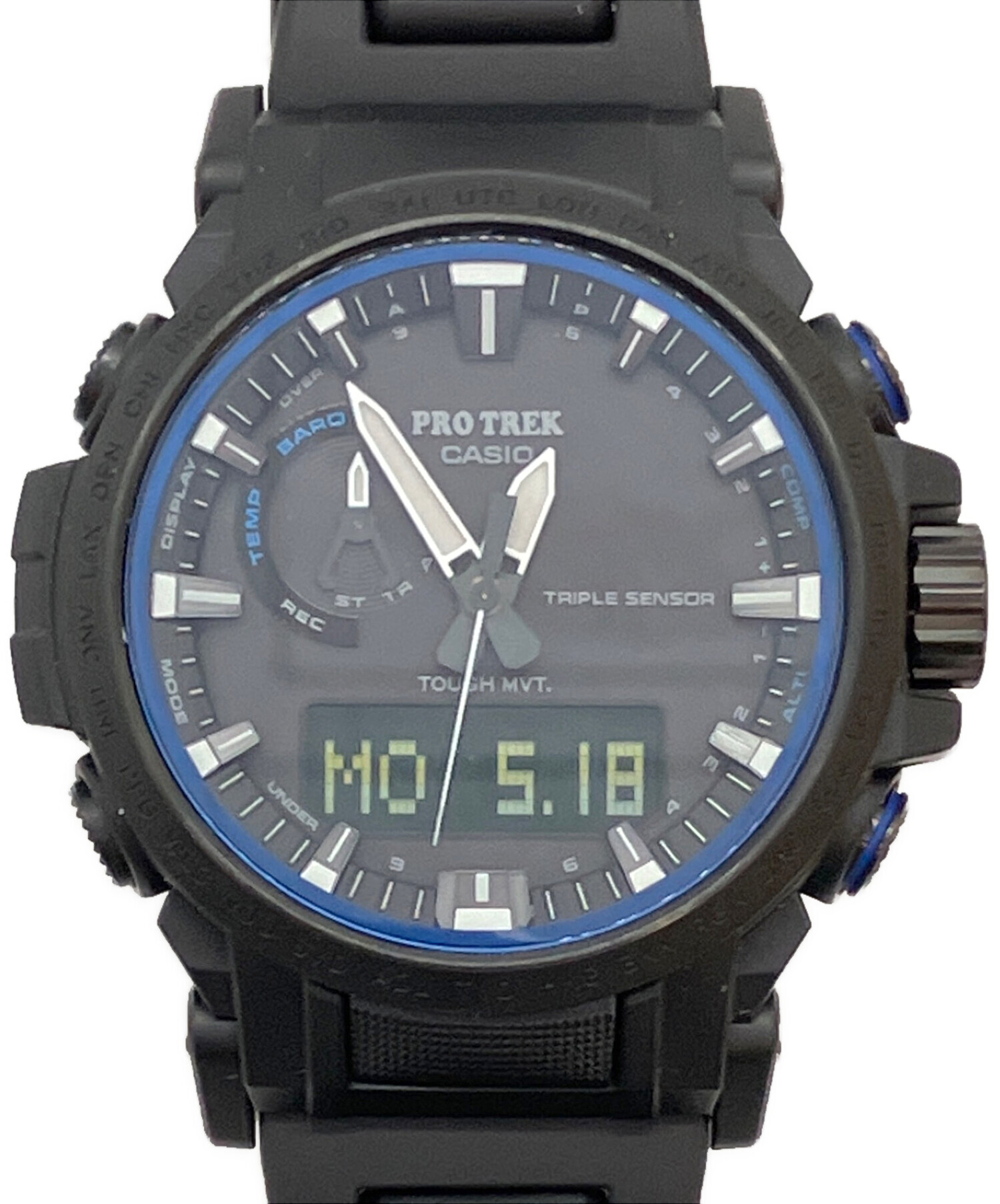 中古・古着通販】CASIO (カシオ) PRO TREK デジタルウォッチ ブラック 