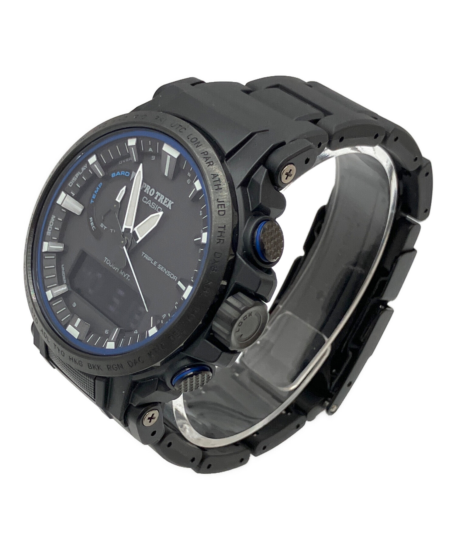 中古・古着通販】CASIO (カシオ) PRO TREK デジタルウォッチ ブラック 