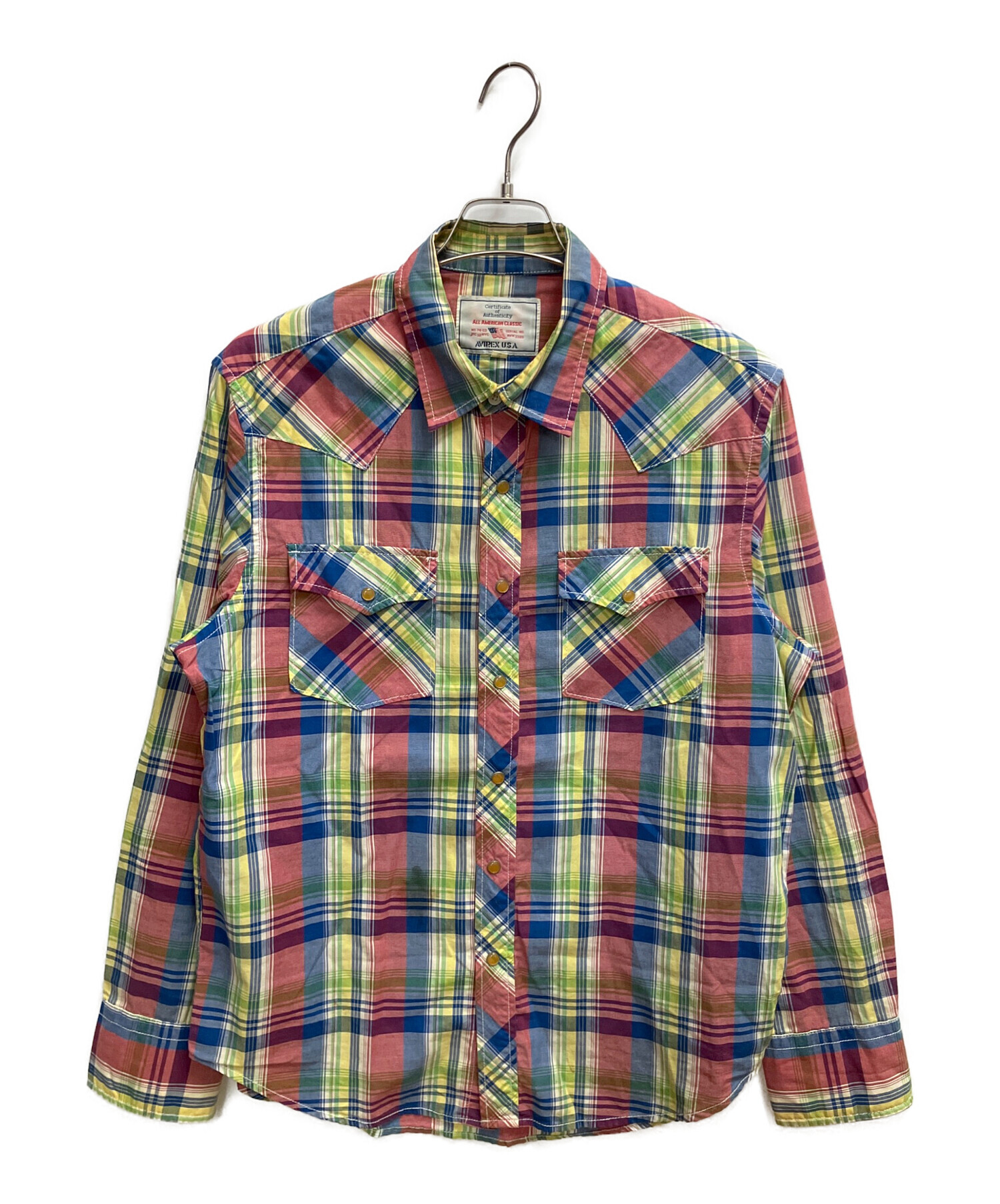 中古・古着通販】AVIREX (アヴィレックス) 長袖シャツ マルチカラー 