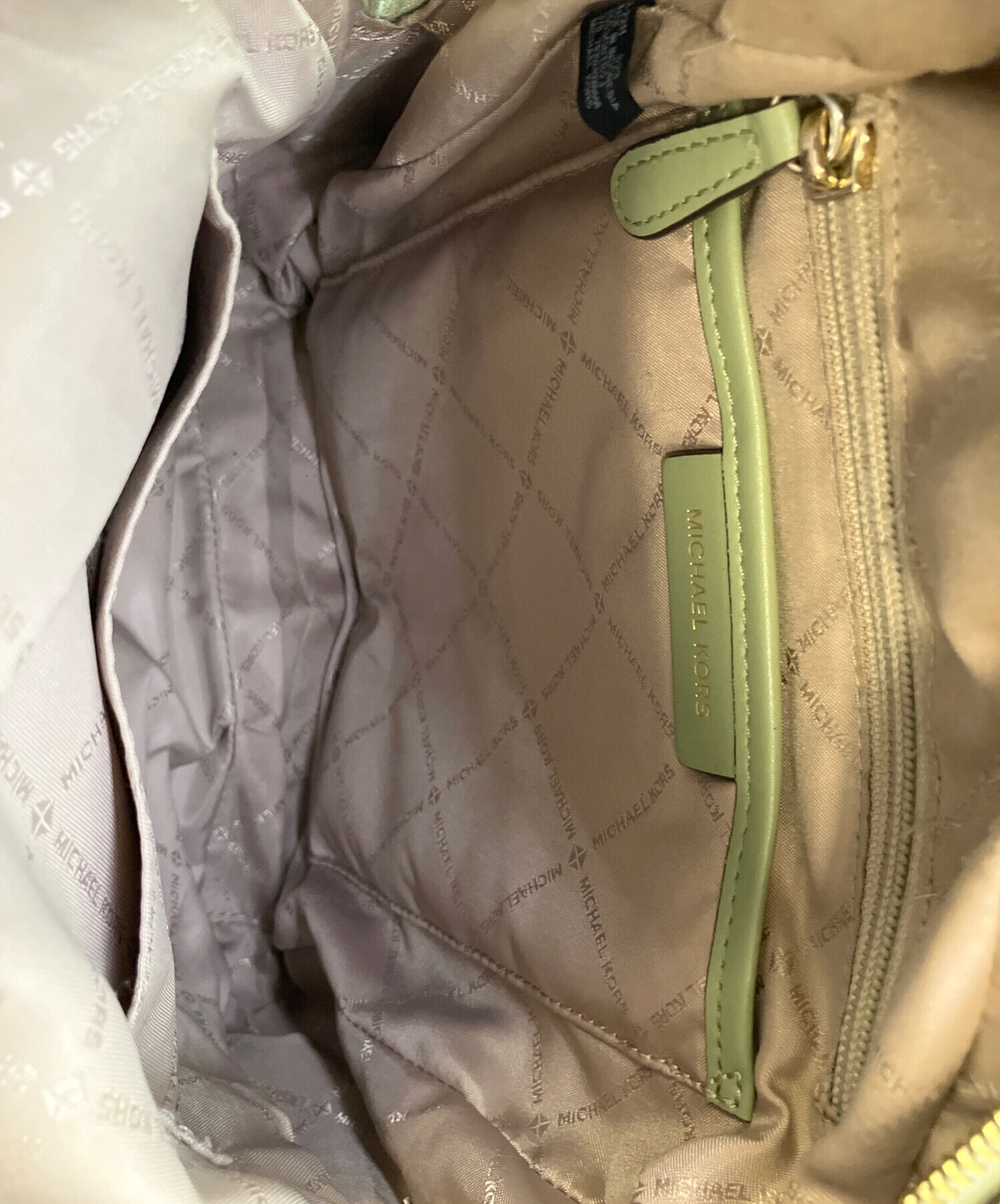 中古・古着通販】MICHAEL KORS (マイケル・コース) リュック グリーン