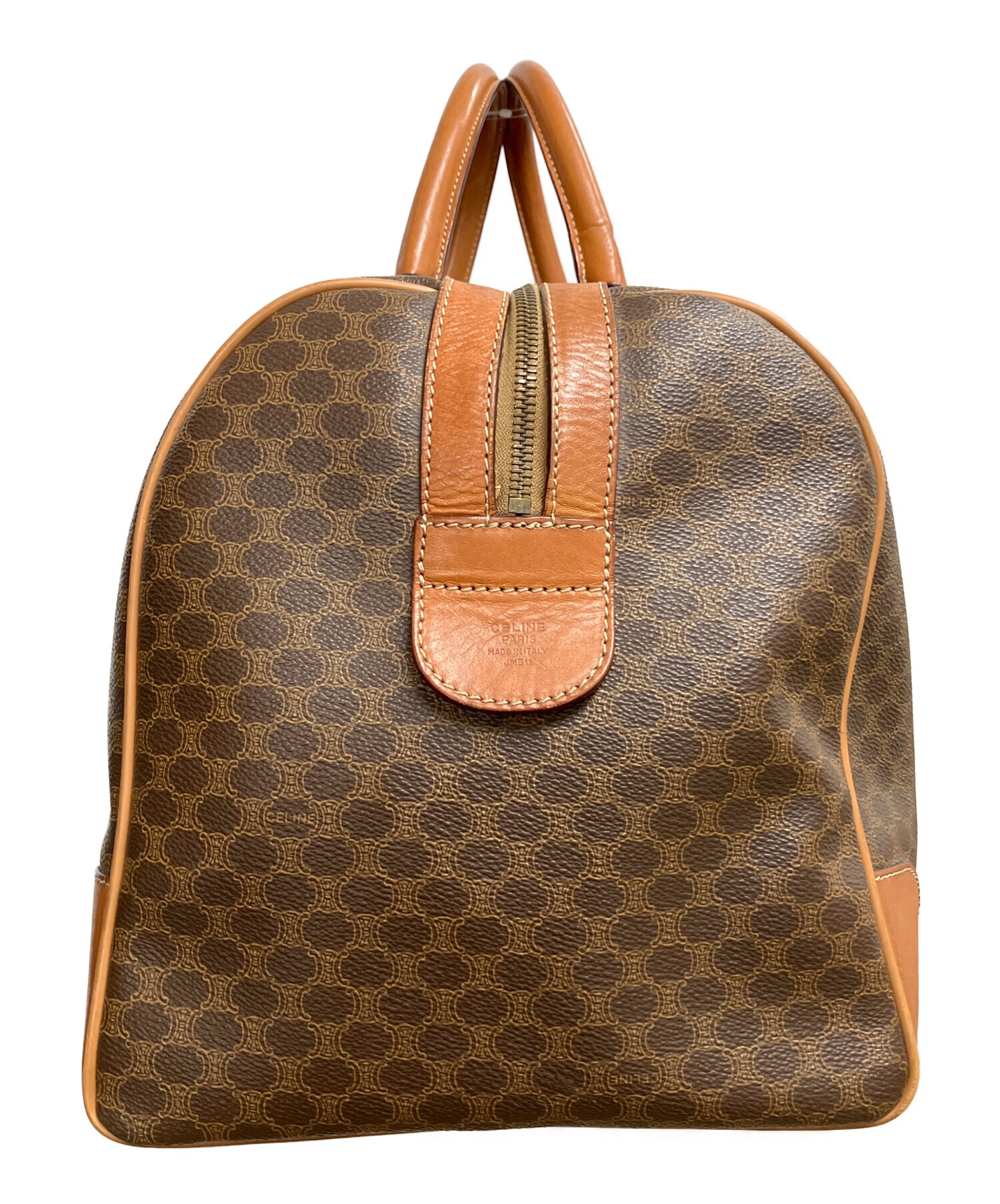 中古・古着通販】CELINE (セリーヌ) マカダム ボストンバッグ ブラウン