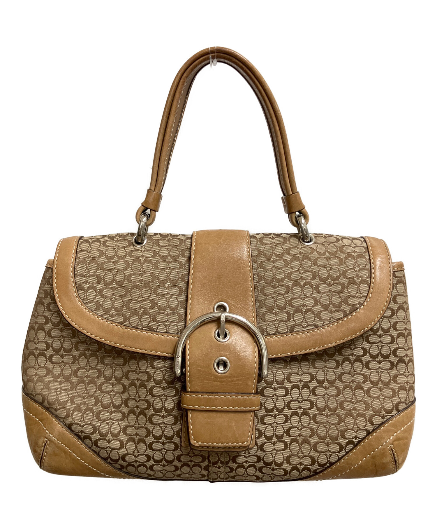 【セール中/美品】COACH シグネチャー ハンドバッグ 中古・古着通販】COACH (コーチ) シグネチャー ワンハンドルバッグ