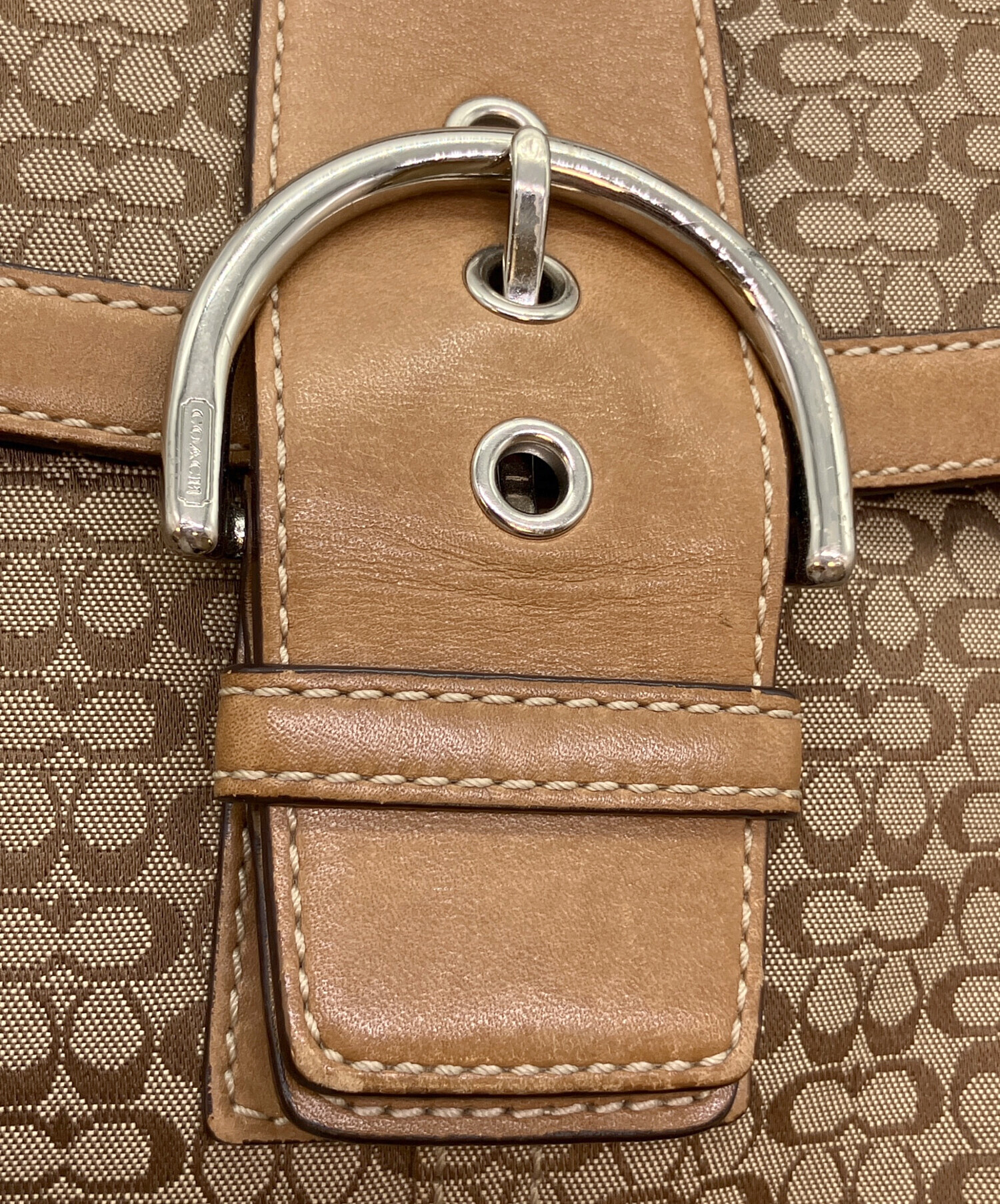 中古・古着通販】COACH (コーチ) シグネチャー ワンハンドルバッグ