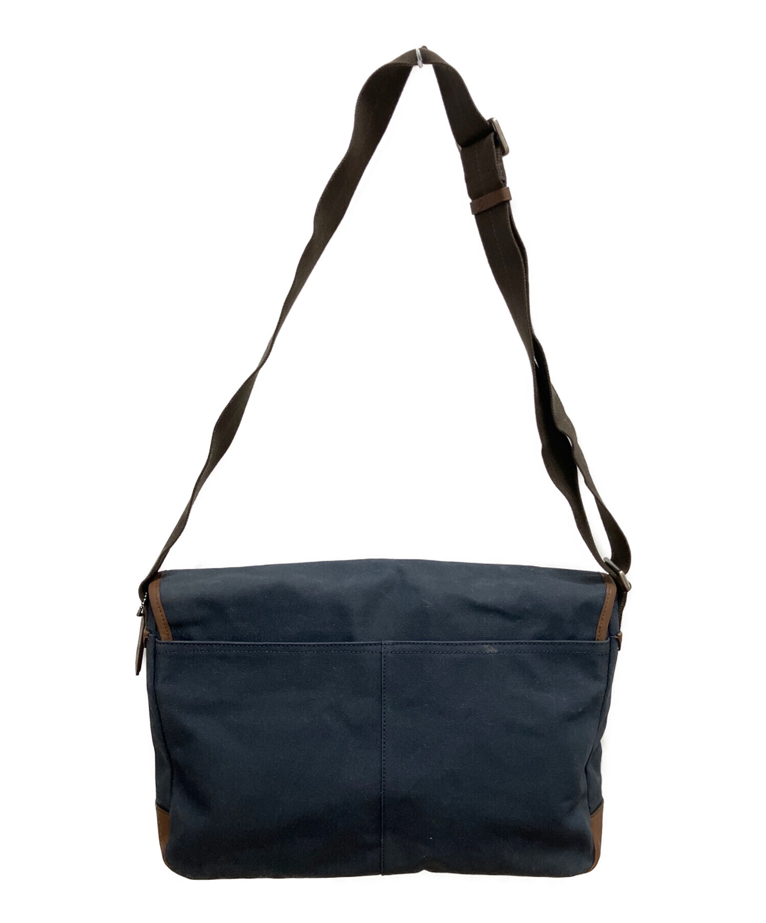中古・古着通販】COACH (コーチ) メッセンジャーバッグ ネイビー