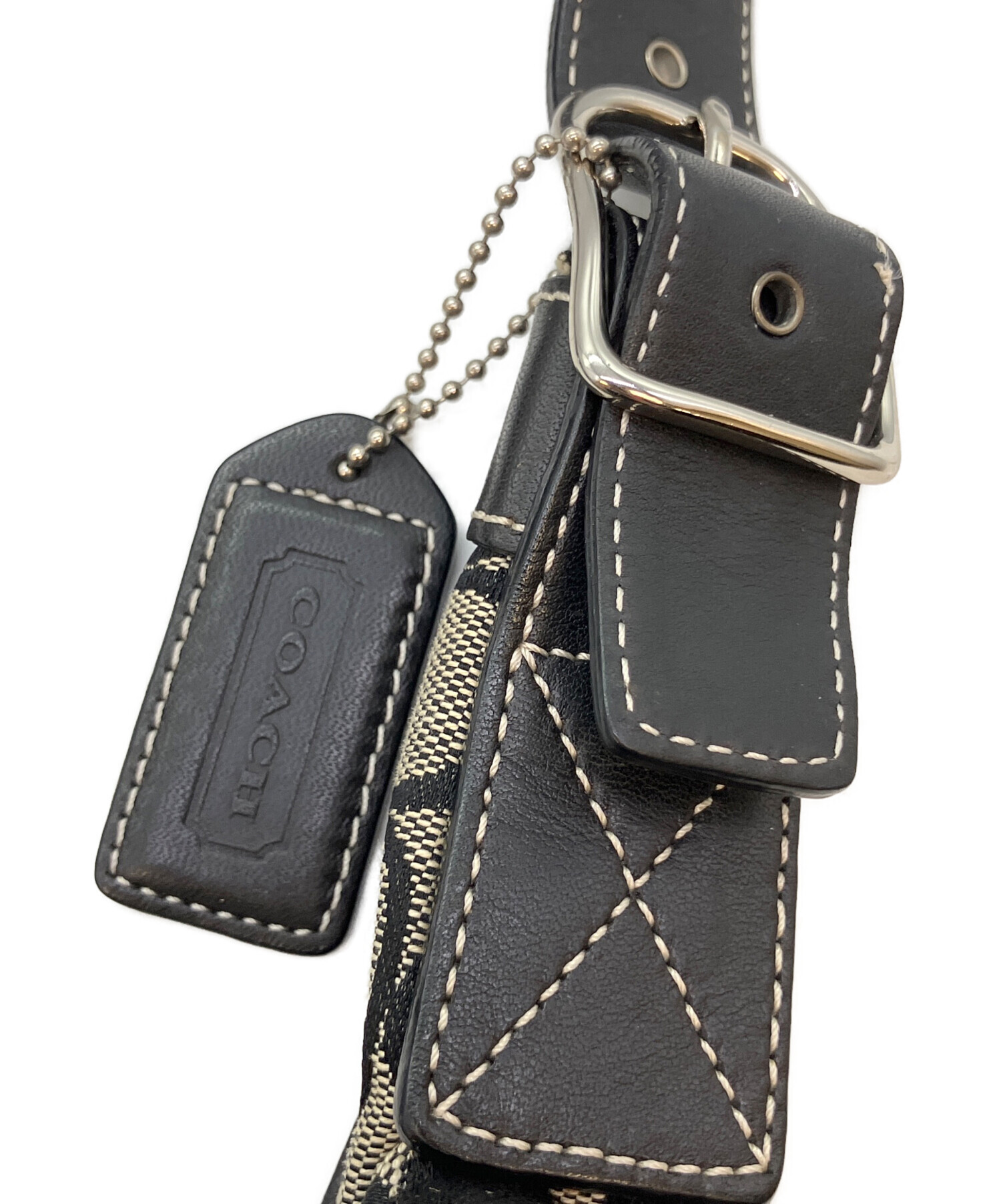 中古・古着通販】COACH (コーチ) シグネチャー ワンショルダーバッグ 