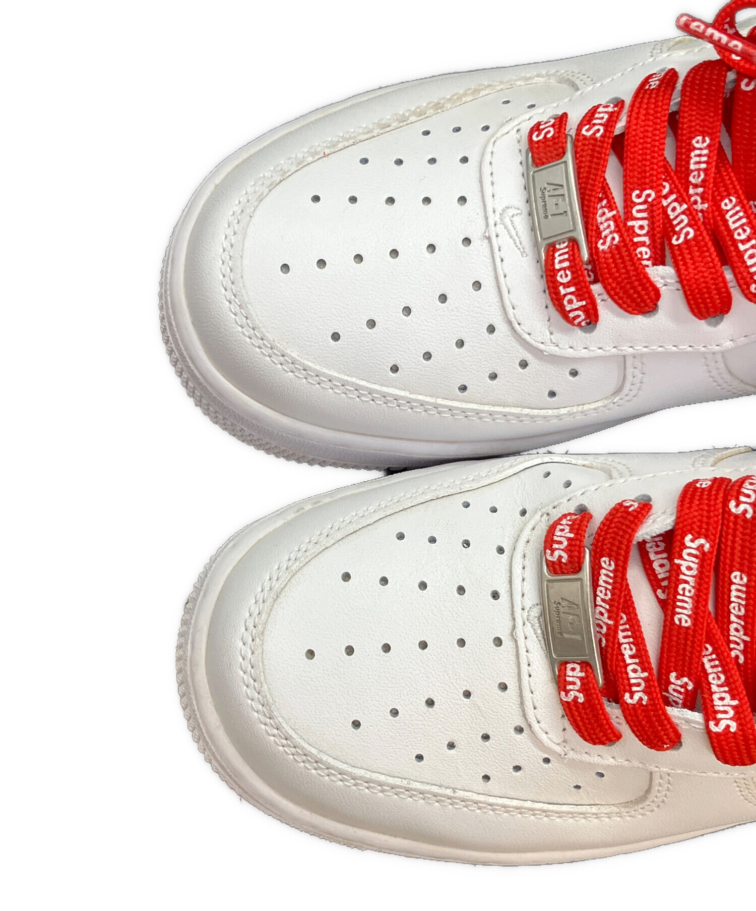 中古 SUPREME × NIKE AIR FORCE 1 LOW 白 25cm 中古・古着通販】NIKE (ナイキ) SUPREME (シュプリーム) AIR FORCE1