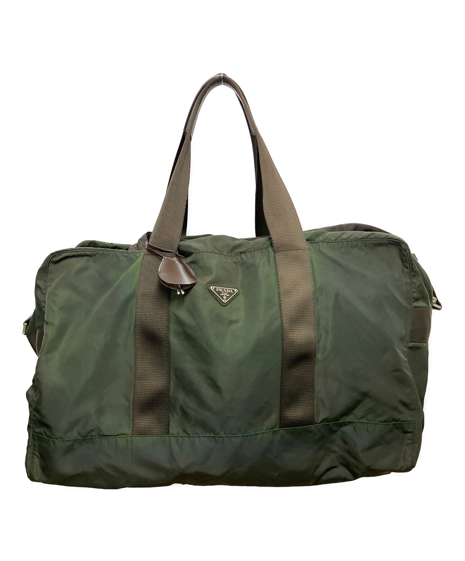 中古・古着通販】PRADA (プラダ) 2WAYボストンバッグ グリーン