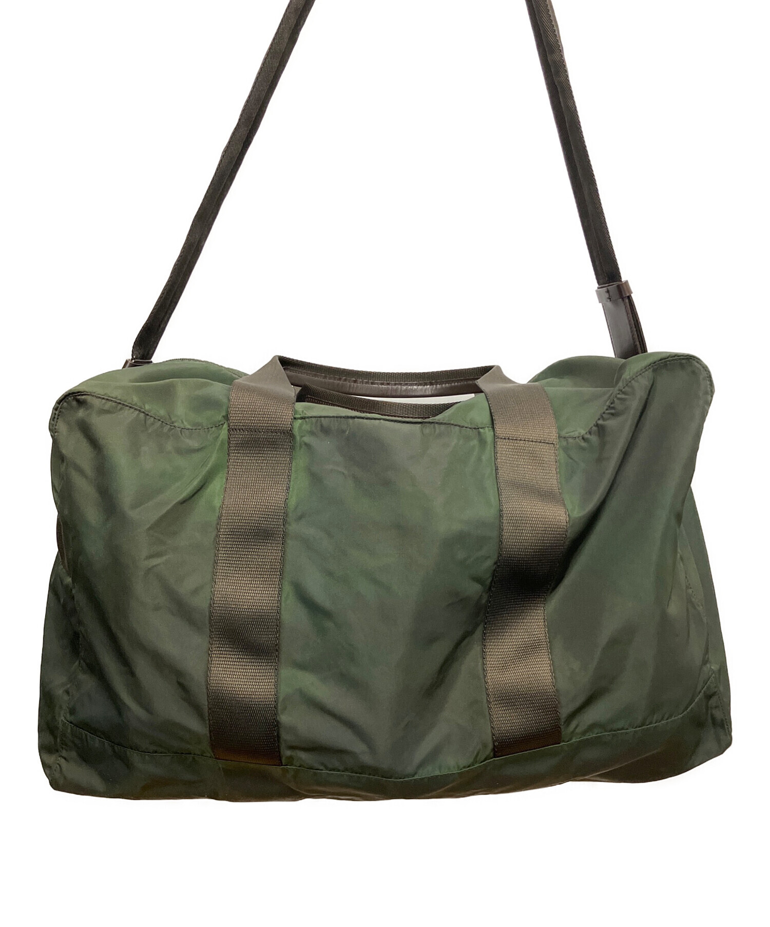 中古・古着通販】PRADA (プラダ) 2WAYボストンバッグ グリーン