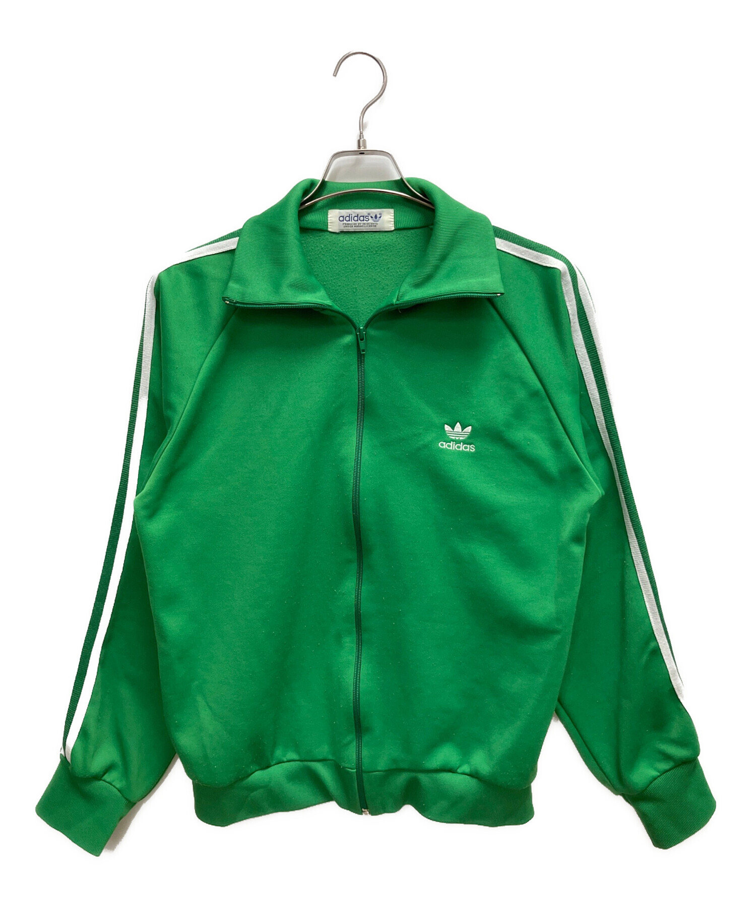 【美品】70~80s トラックジャケット 2号 グリーン デサント製 中古・古着通販】adidas (アディダス) DESCENTE (デサント) トラック