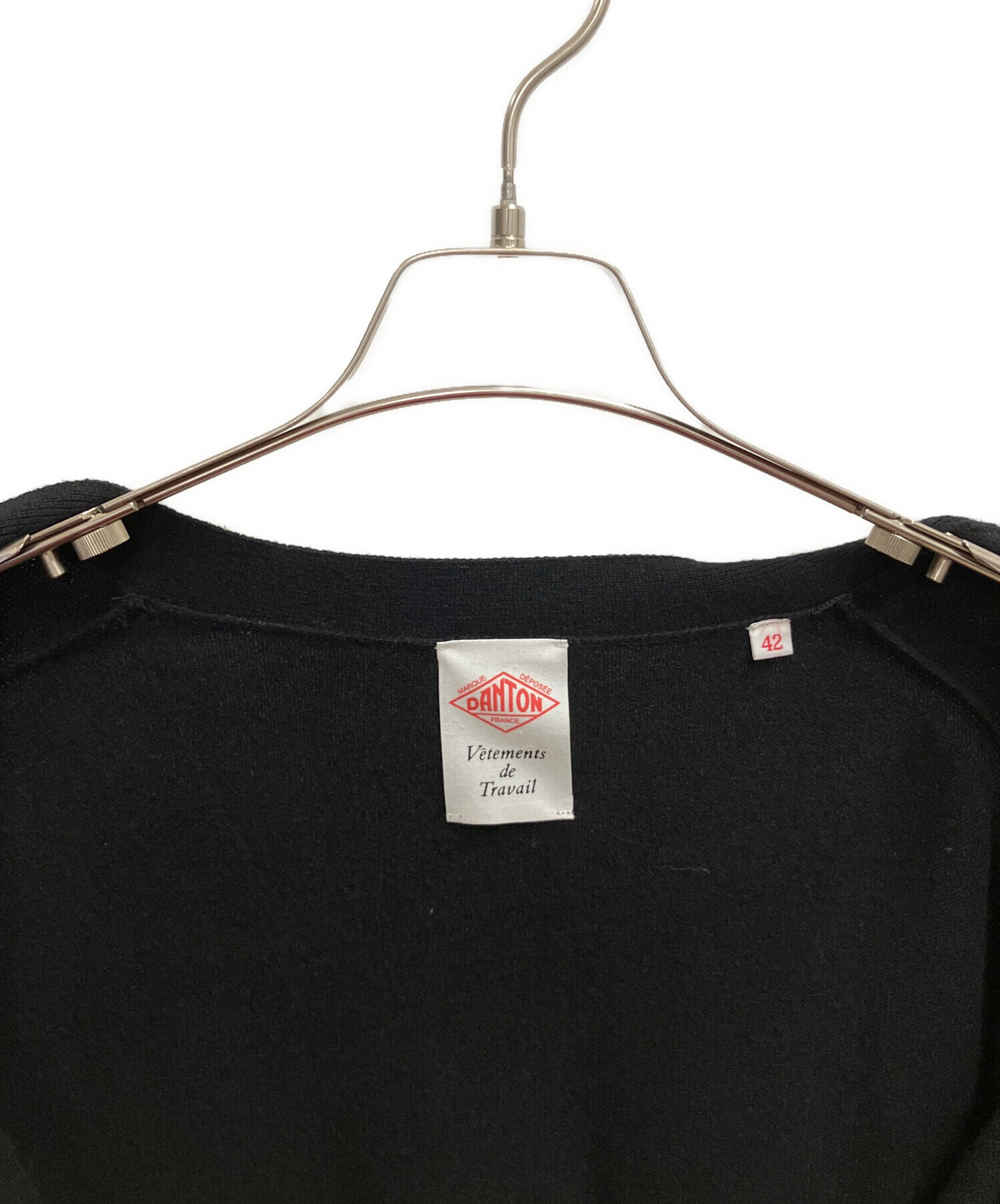 中古・古着通販】DANTON (ダントン) 厚手カーディガン ブラック サイズ