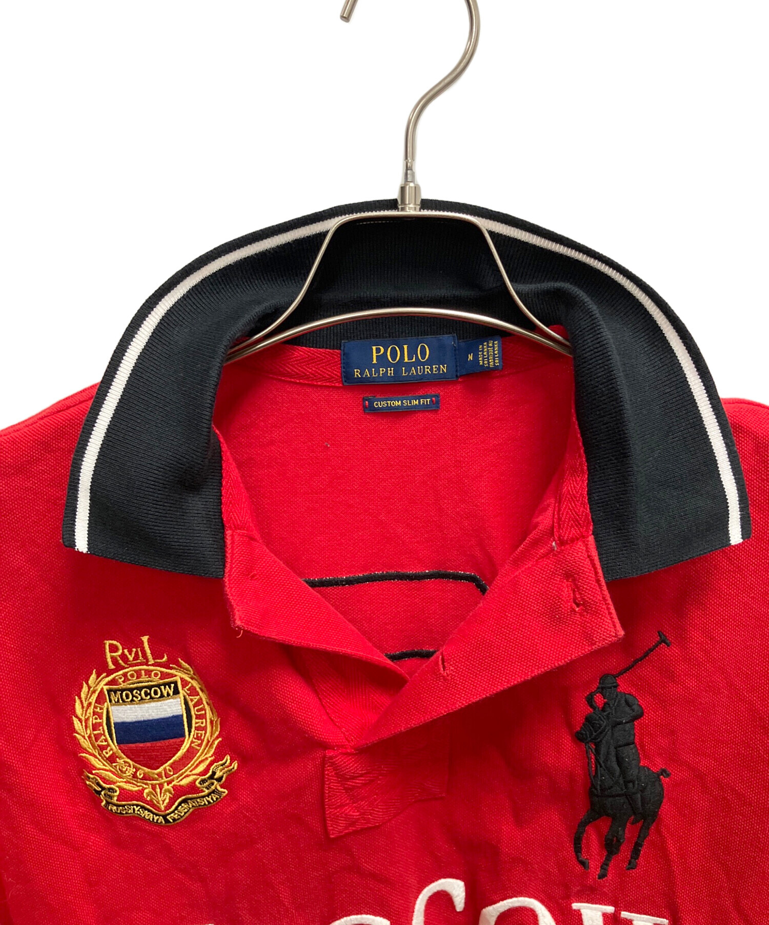 スーパーコロン polo ラルフローレン ポロシャツ レッド swag 中古・古着通販】POLO RALPH LAUREN (ポロ・ラルフローレン