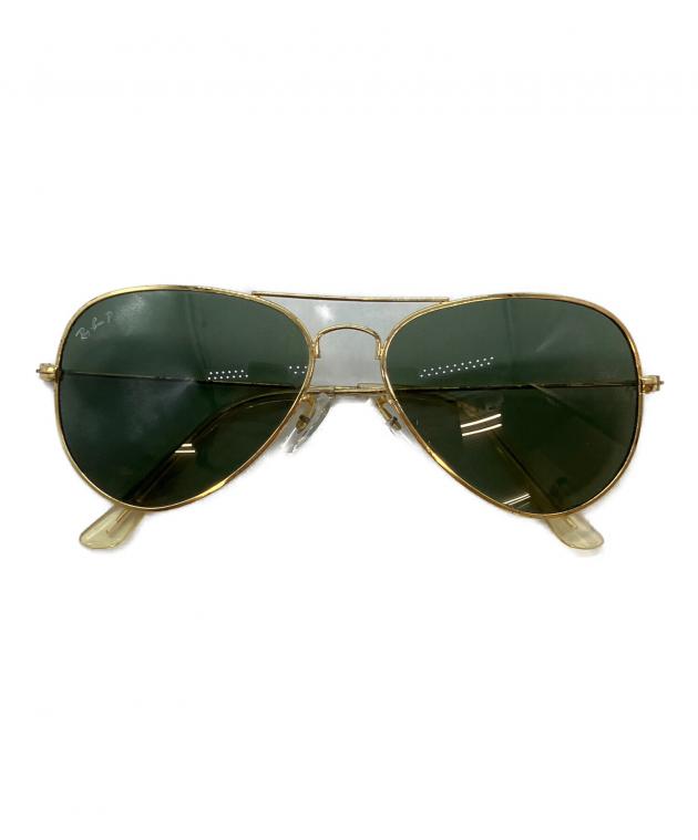 中古・古着通販】RAY-BAN (レイバン) サングラス ゴールド サイズ:58