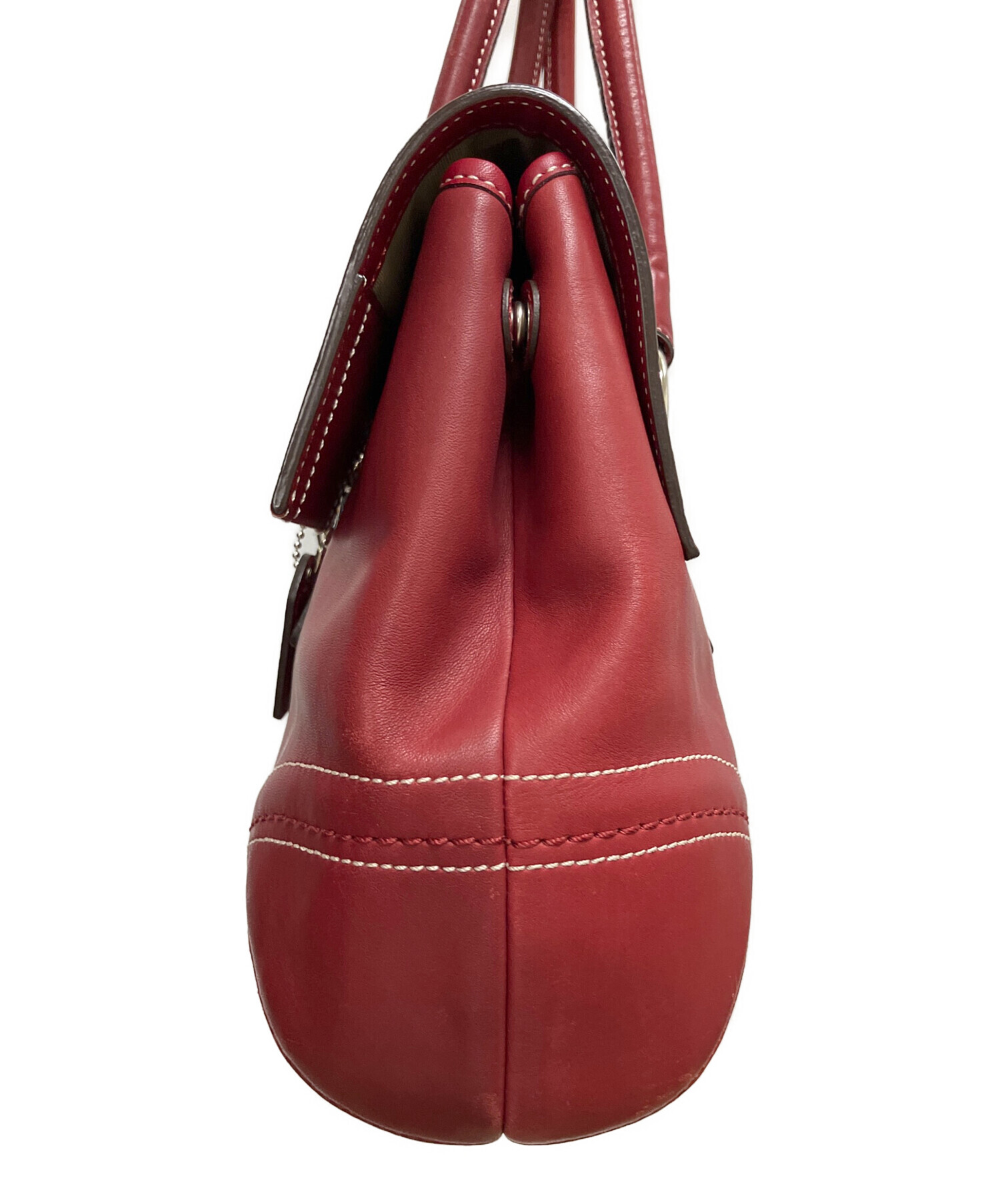 coach コーチ　ハンドバッグ 中古・古着通販】COACH (コーチ) ハンドバッグ レッド｜ブランド・古着