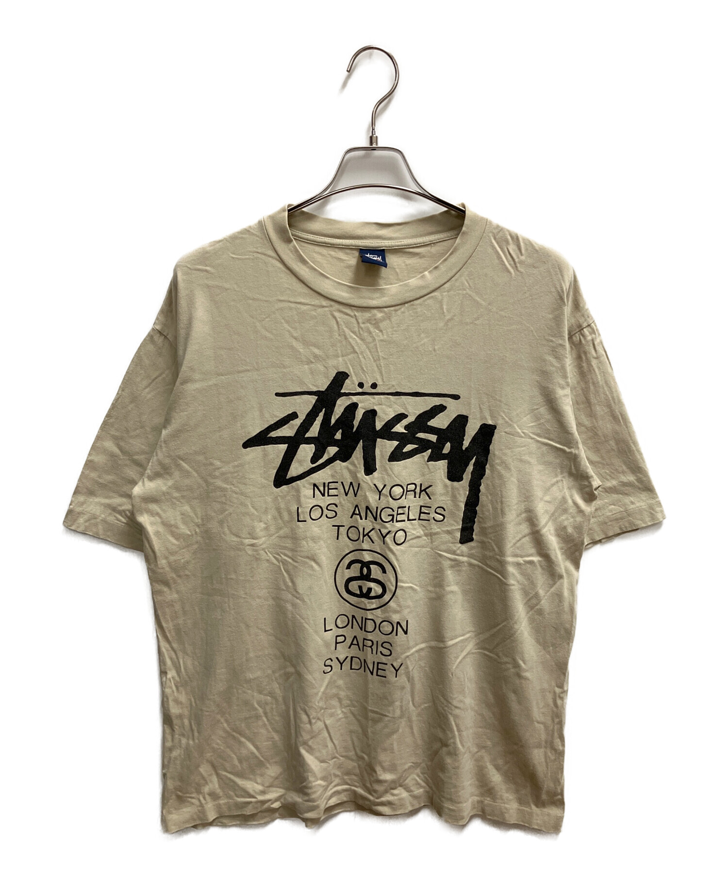 中古・古着通販】stussy (ステューシー) ワールドツアーT 半袖Tシャツ 