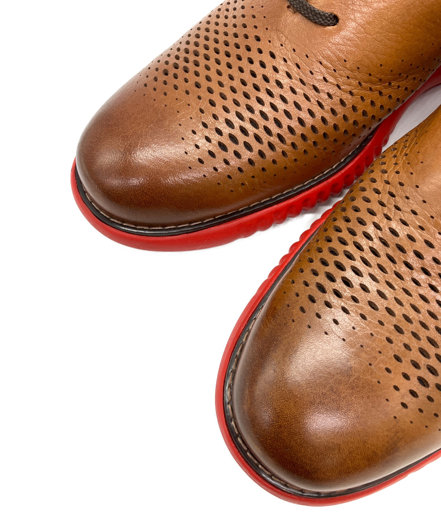 Flu　未使用品 COLE HAAN コールハーン 軽量 パンチングレザー 中古・古着通販】COLE HAAN (コールハーン) ウィングチップ