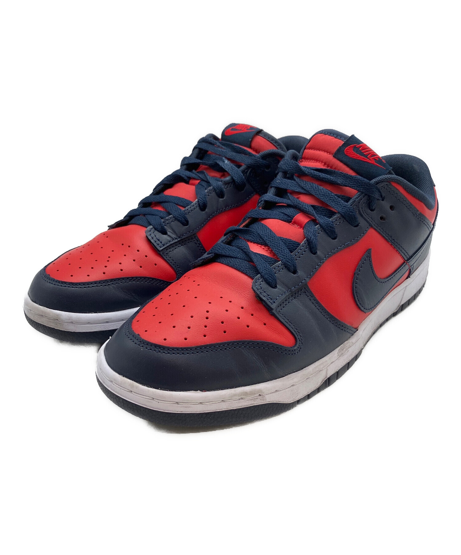 新品未使用NIKE DUNK LOW RETRO ナイキ　ダンク　30cm 中古・古着通販】NIKE (ナイキ) DUNK LOW RETRO レッド×ネイビー