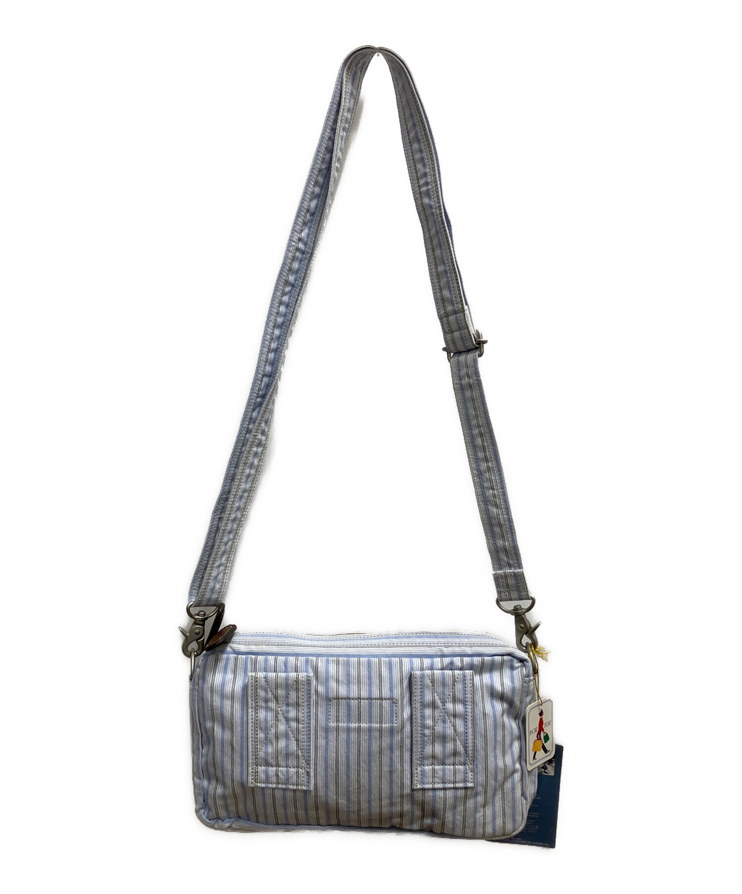 中古・古着通販】PORTER (ポーター) ブルーストライプ SHOULDER BAG 