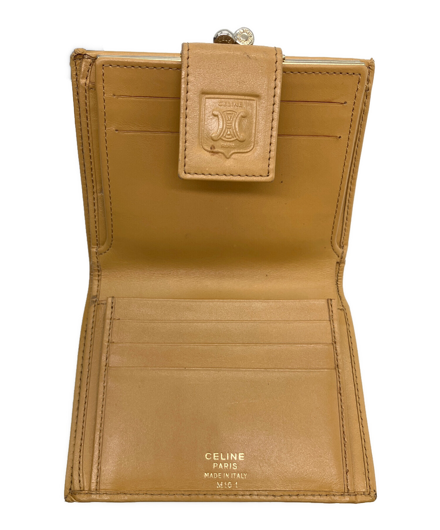 中古・古着通販】CELINE (セリーヌ) マカダム 2つ折り財布 ブラウン