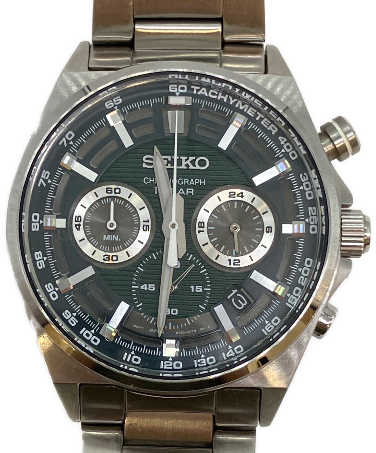 グリーン クロノグラフ 腕時計 中古・古着通販】SEIKO (セイコー) クロノグラフ 腕時計 グリーン