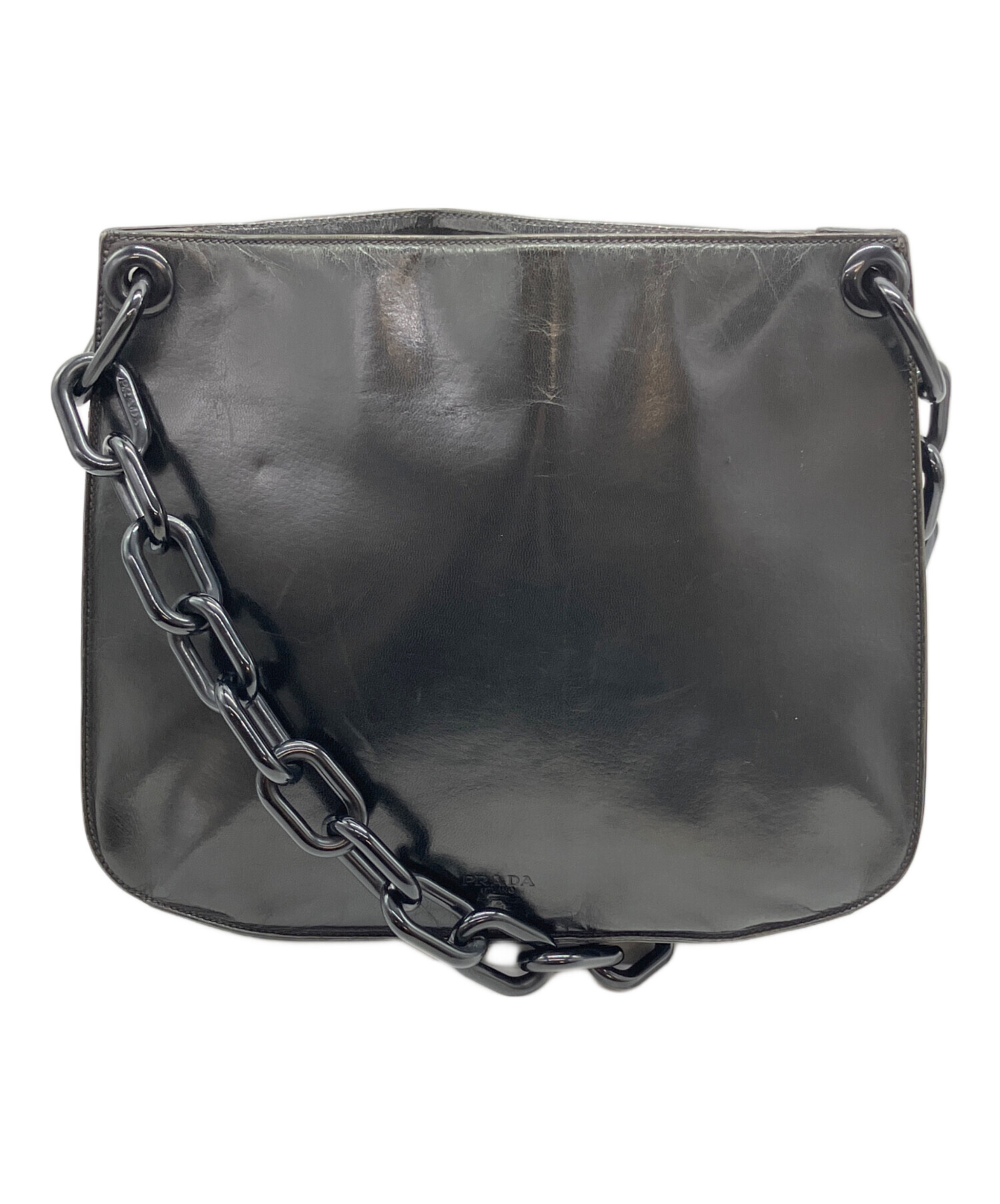 中古・古着通販】PRADA (プラダ) チェーンショルダーバッグ ブラック