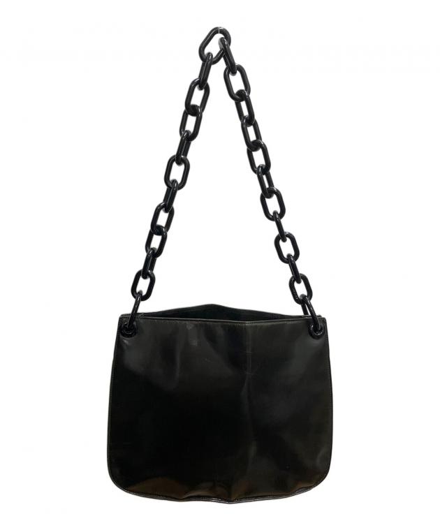 中古・古着通販】PRADA (プラダ) チェーンショルダーバッグ ブラック