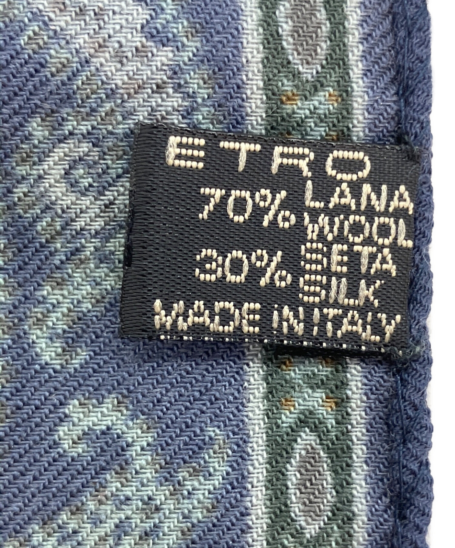 中古・古着通販】ETRO (エトロ) ストール ネイビー｜ブランド・古着