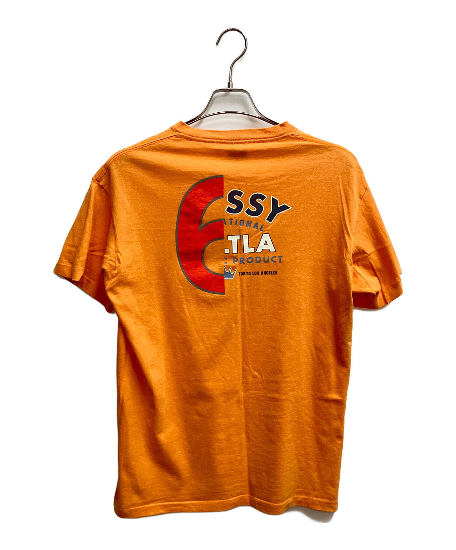 中古・古着通販】stussy (ステューシー) 半袖Tシャツ オレンジ サイズ