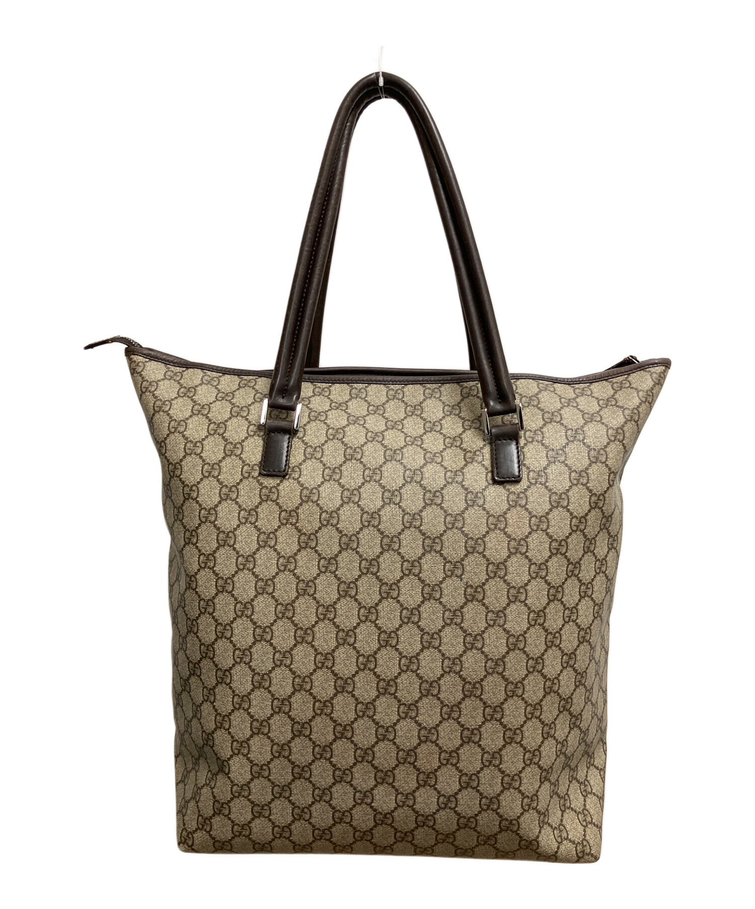 ただの服好きGUCCI トートバッグ ベージュ/ブラウン 中古・古着通販】GUCCI (グッチ) GG トートバッグ ベージュ×ブラウン