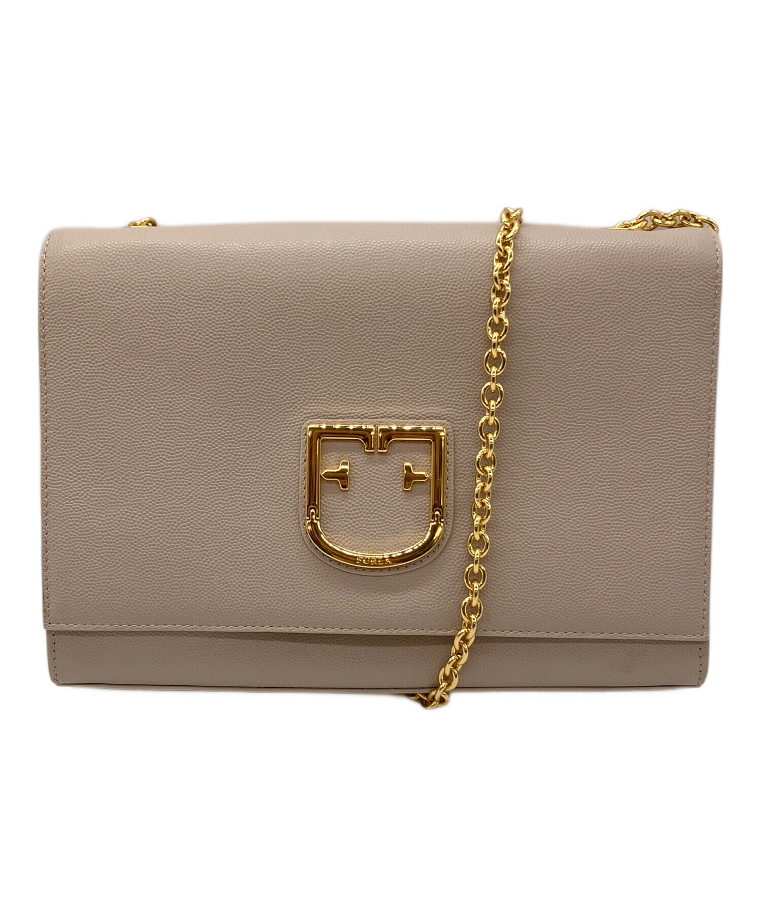 中古・古着通販】FURLA (フルラ) チェーンショルダーバッグ ピンク 