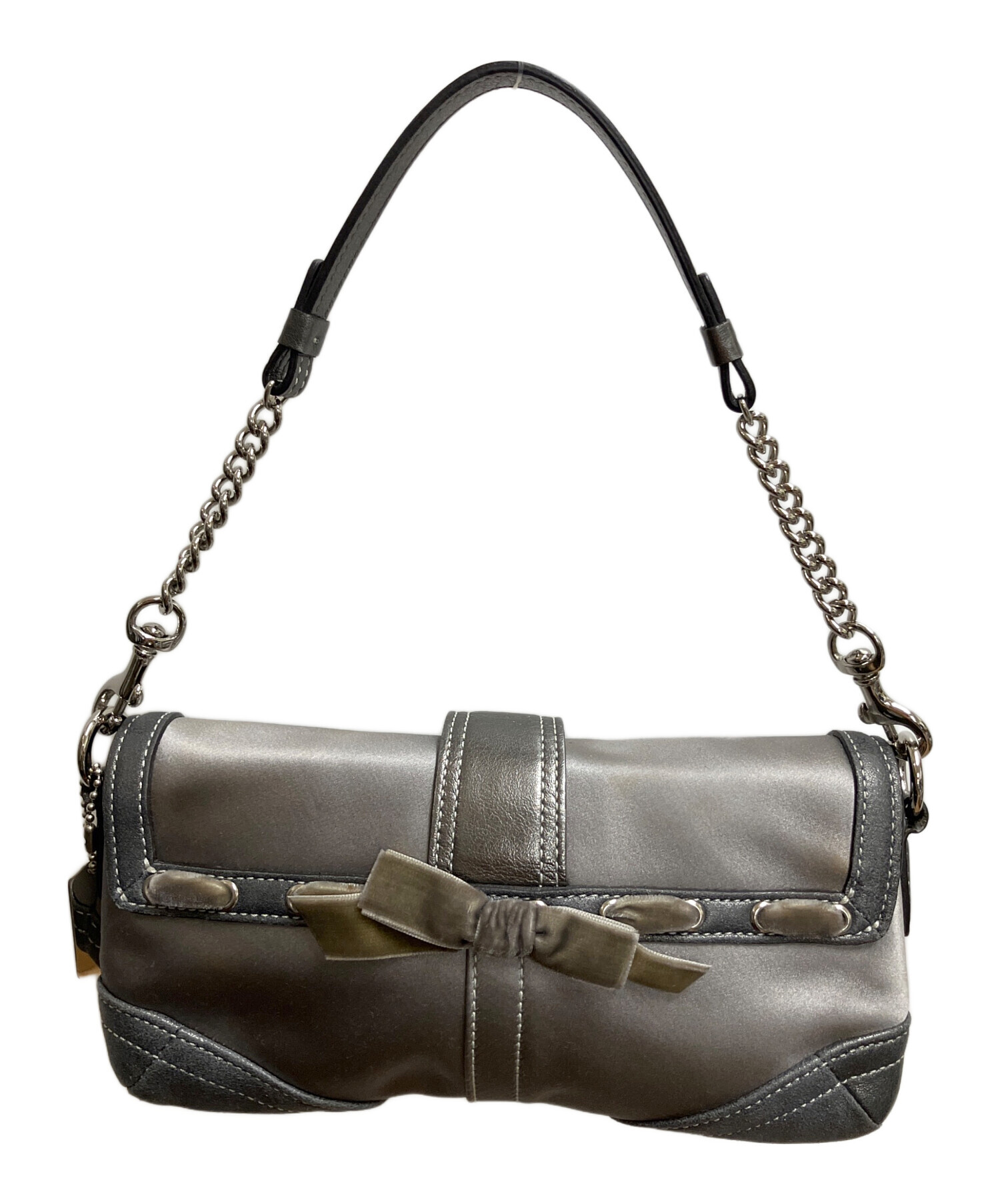 中古・古着通販】COACH (コーチ) soho ワンショルダーバッグ シルバー