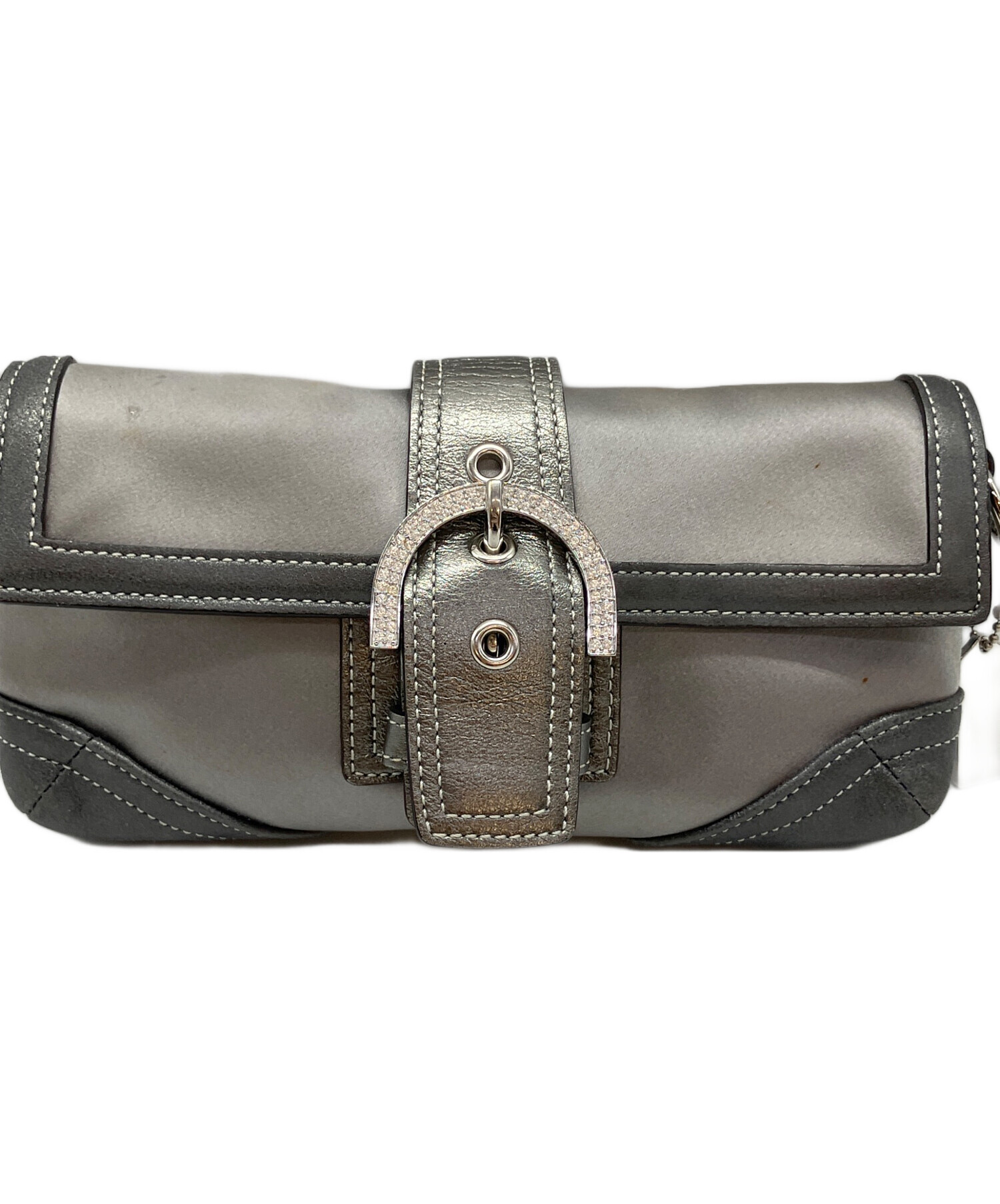 中古・古着通販】COACH (コーチ) soho ワンショルダーバッグ シルバー