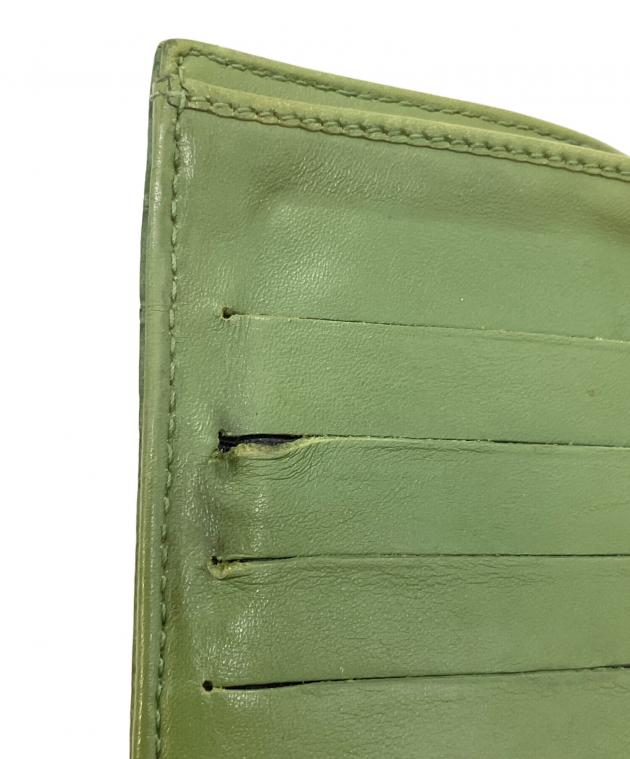 中古・古着通販】MIU MIU (ミュウミュウ) 3つ折り財布 グリーン