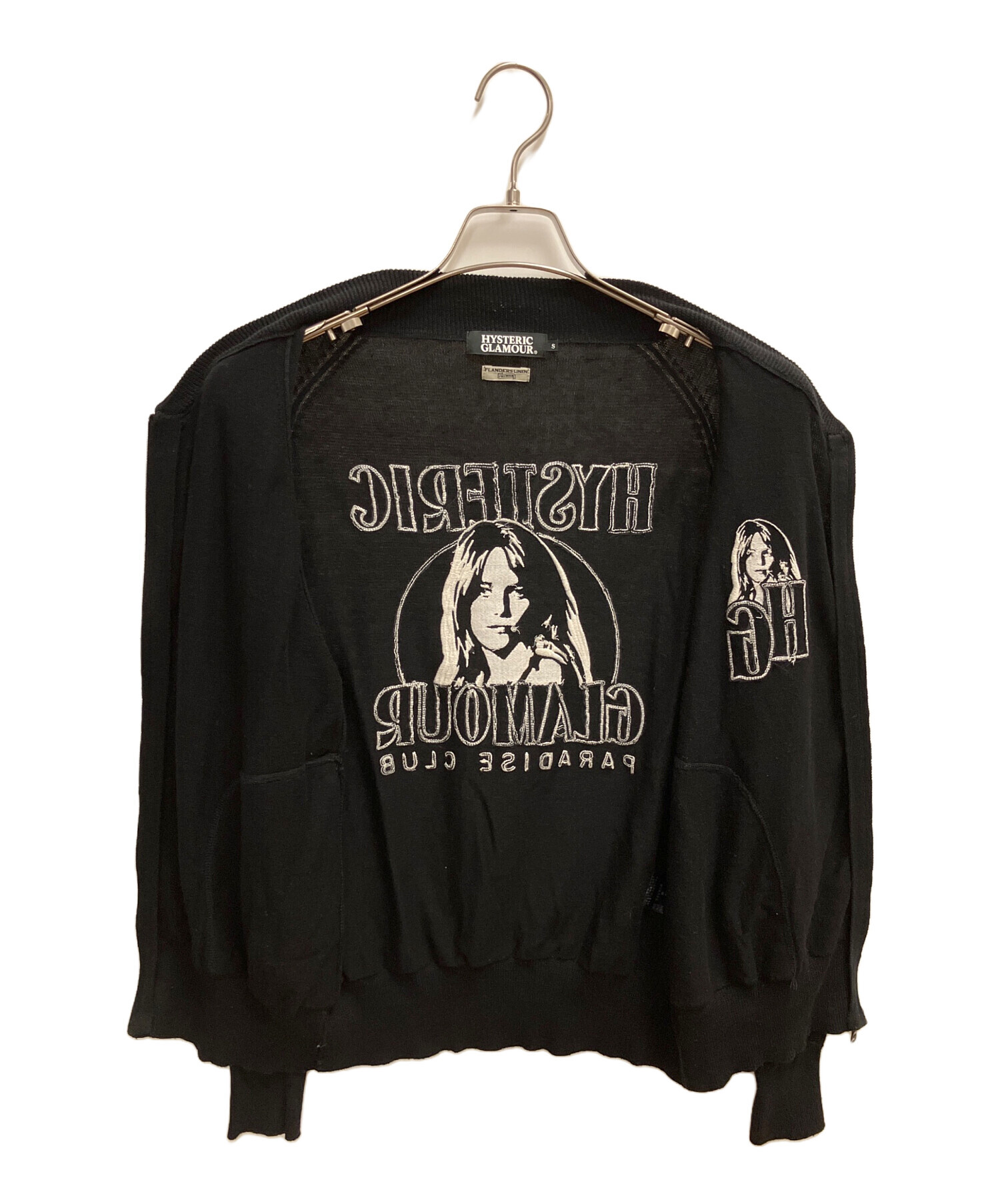 ヒステリックグラマー　FLANDERS LINEN　カーディガン 中古・古着通販】Hysteric Glamour (ヒステリックグラマー) ジップ