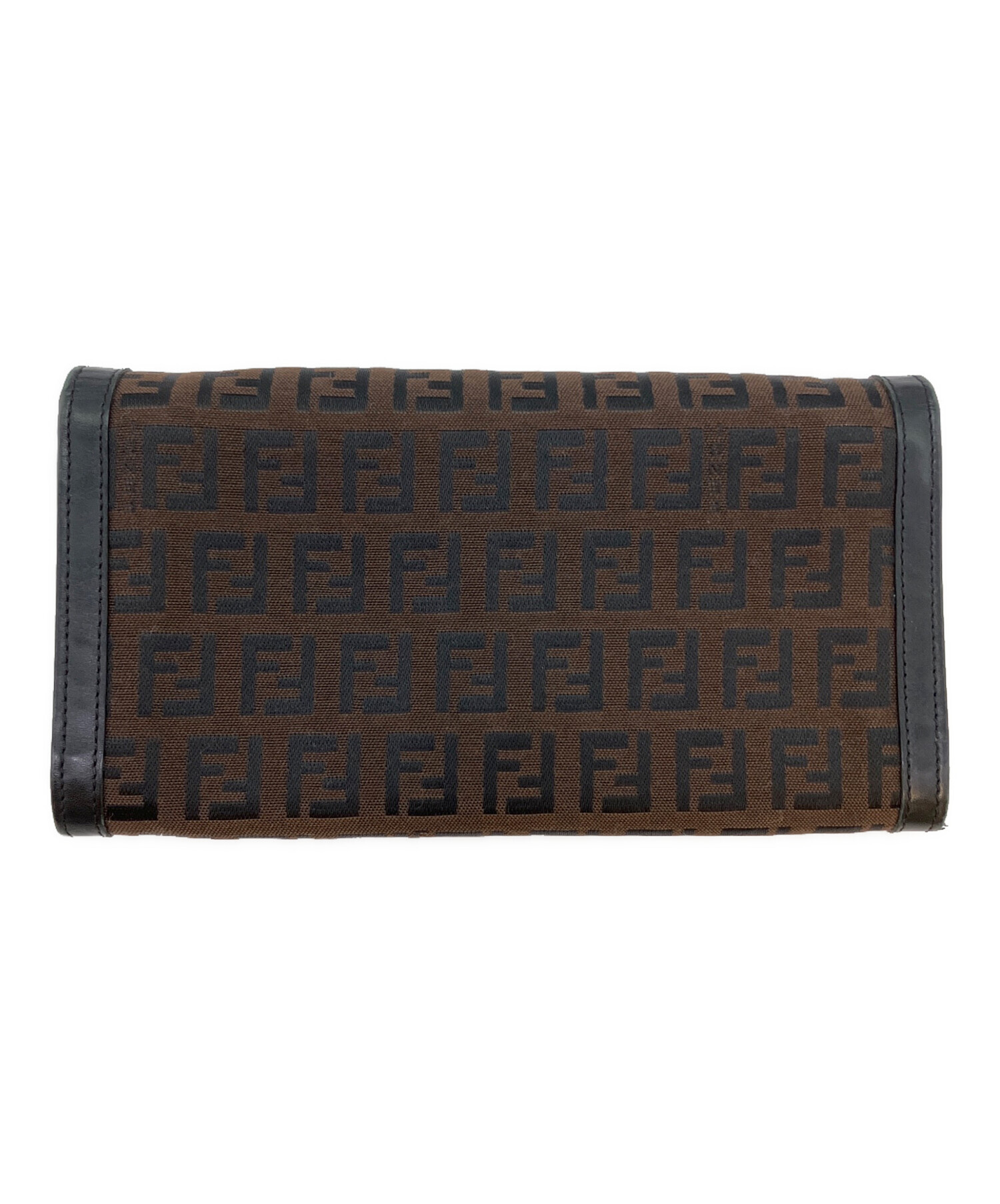 フェンディ　長財布　ラウンドファスナー　ズッキーノ　PVC　ブラウン 中古・古着通販】FENDI (フェンディ) ズッキーノ 長財布 ブラウン
